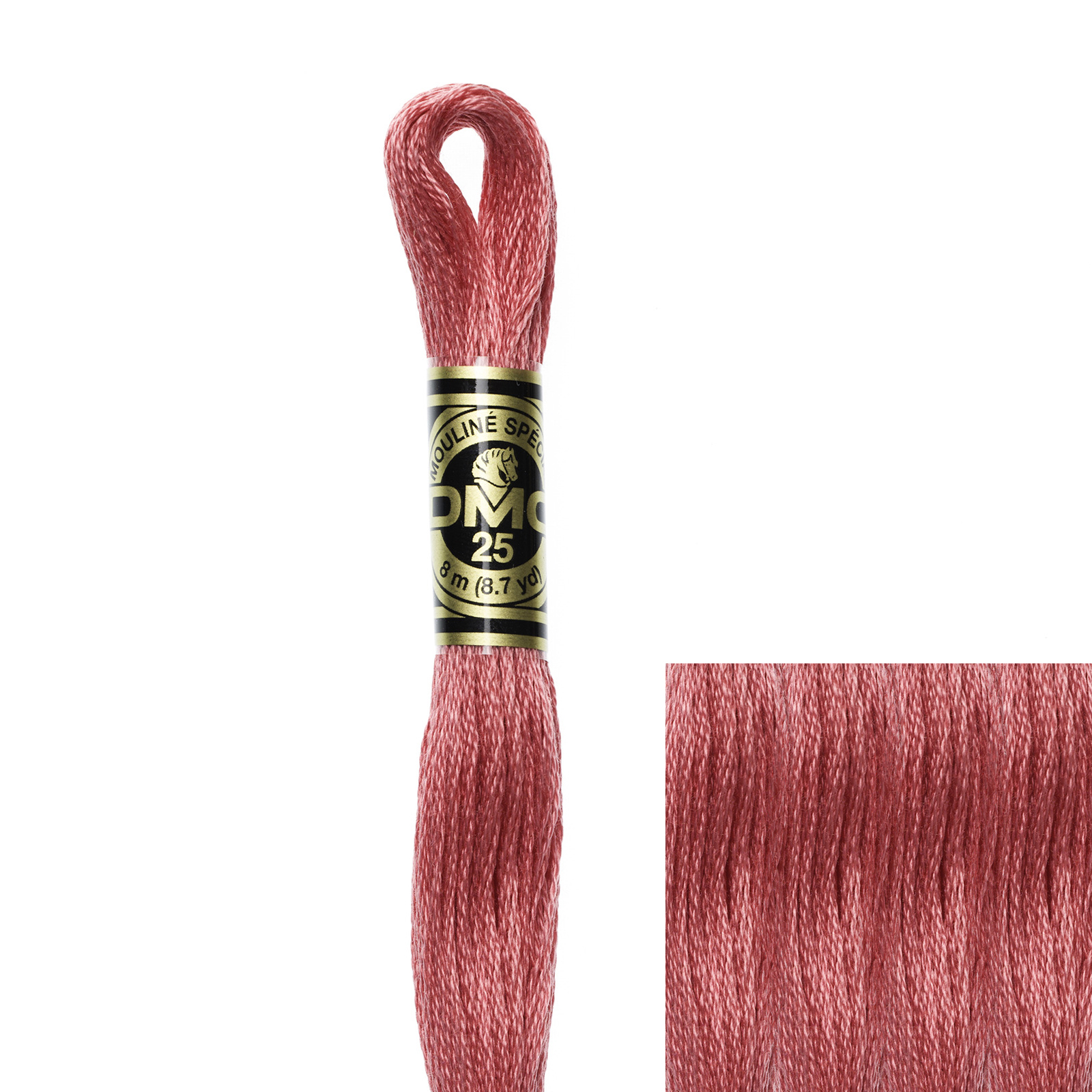 embroidery cotton mouliné spécial dmc - 335 - 8mt | 1pc
