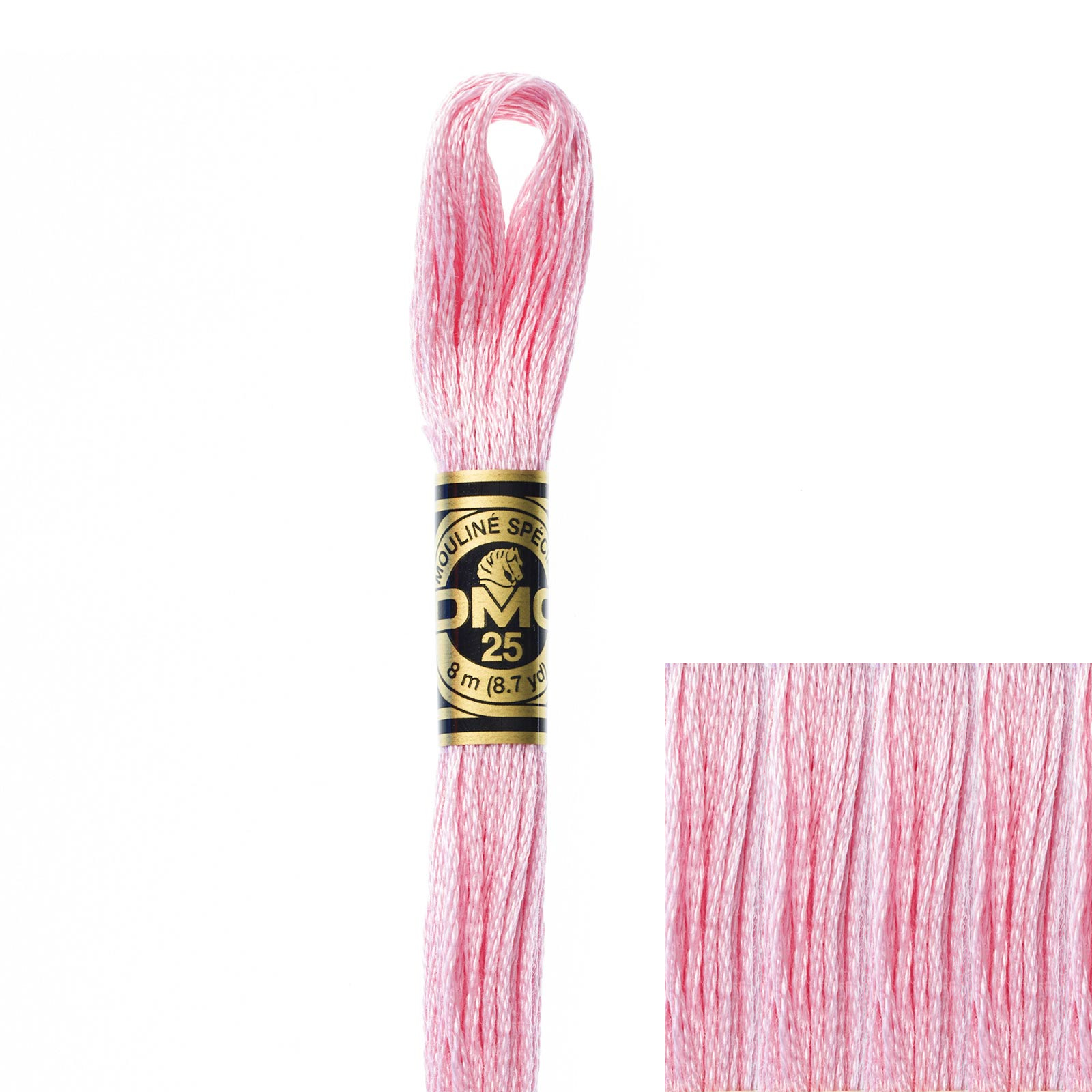 embroidery cotton mouliné spécial dmc - 605 - 8mt | 1pc