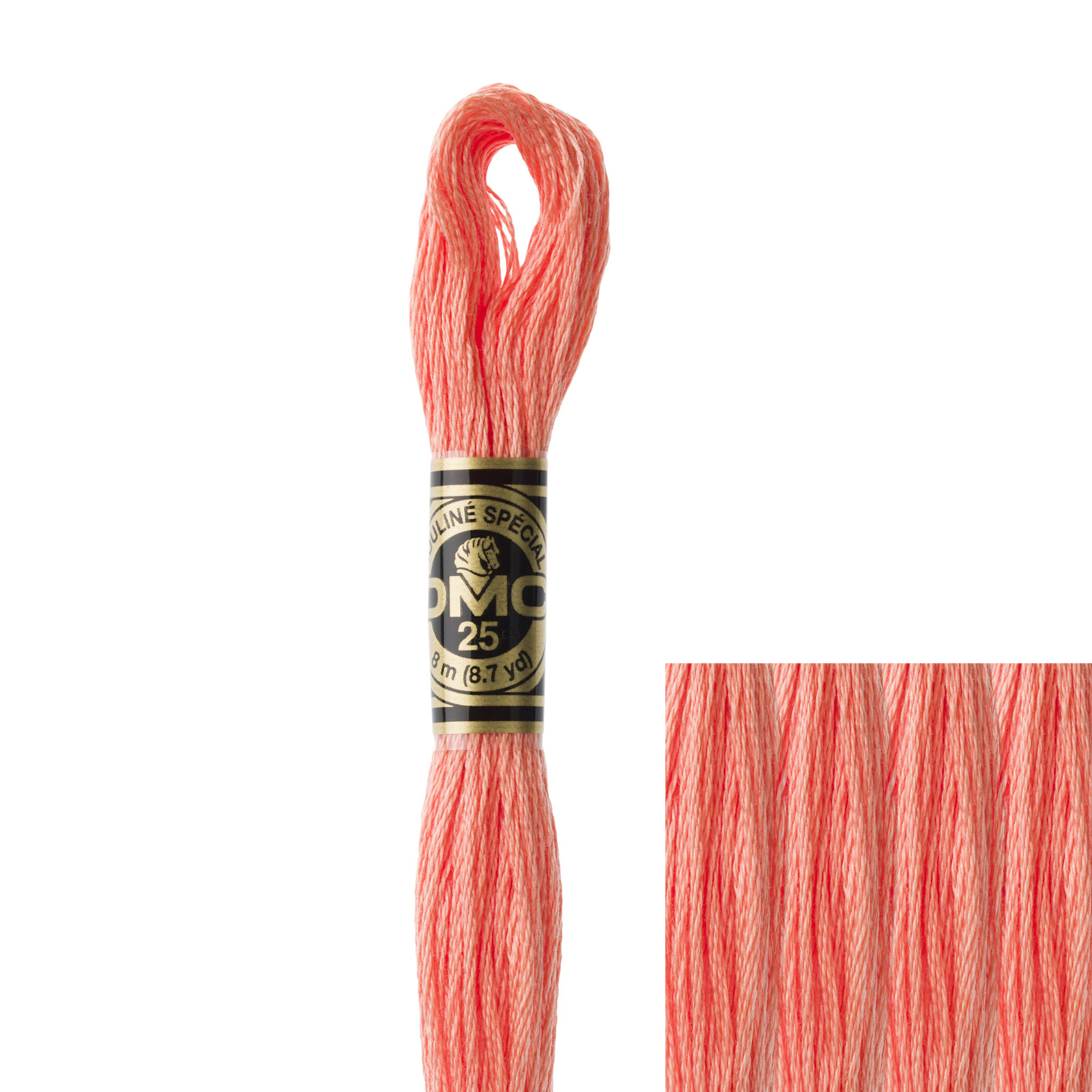 embroidery cotton mouliné spécial dmc - 3341 - 8mt | 1pc