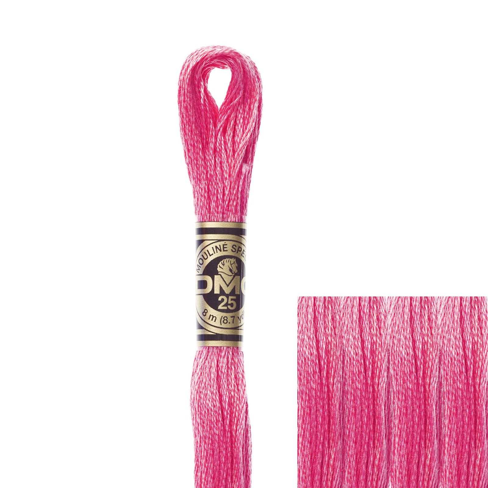 embroidery cotton mouliné spécial dmc - 602 - 8mt | 1pc
