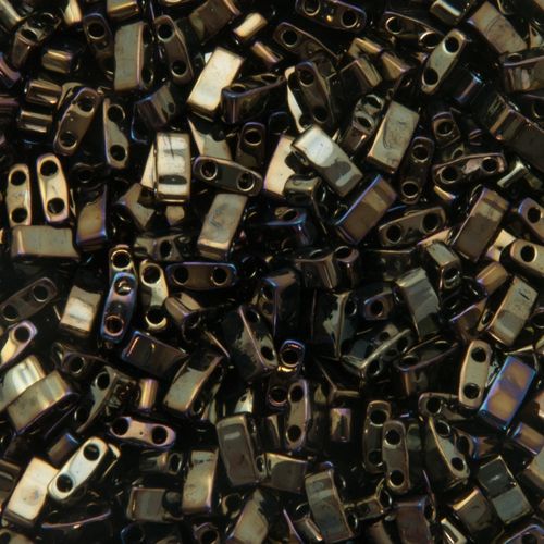 miyuki half tila beads - matte metallic iris brown 5x2,3mm | 5gr
