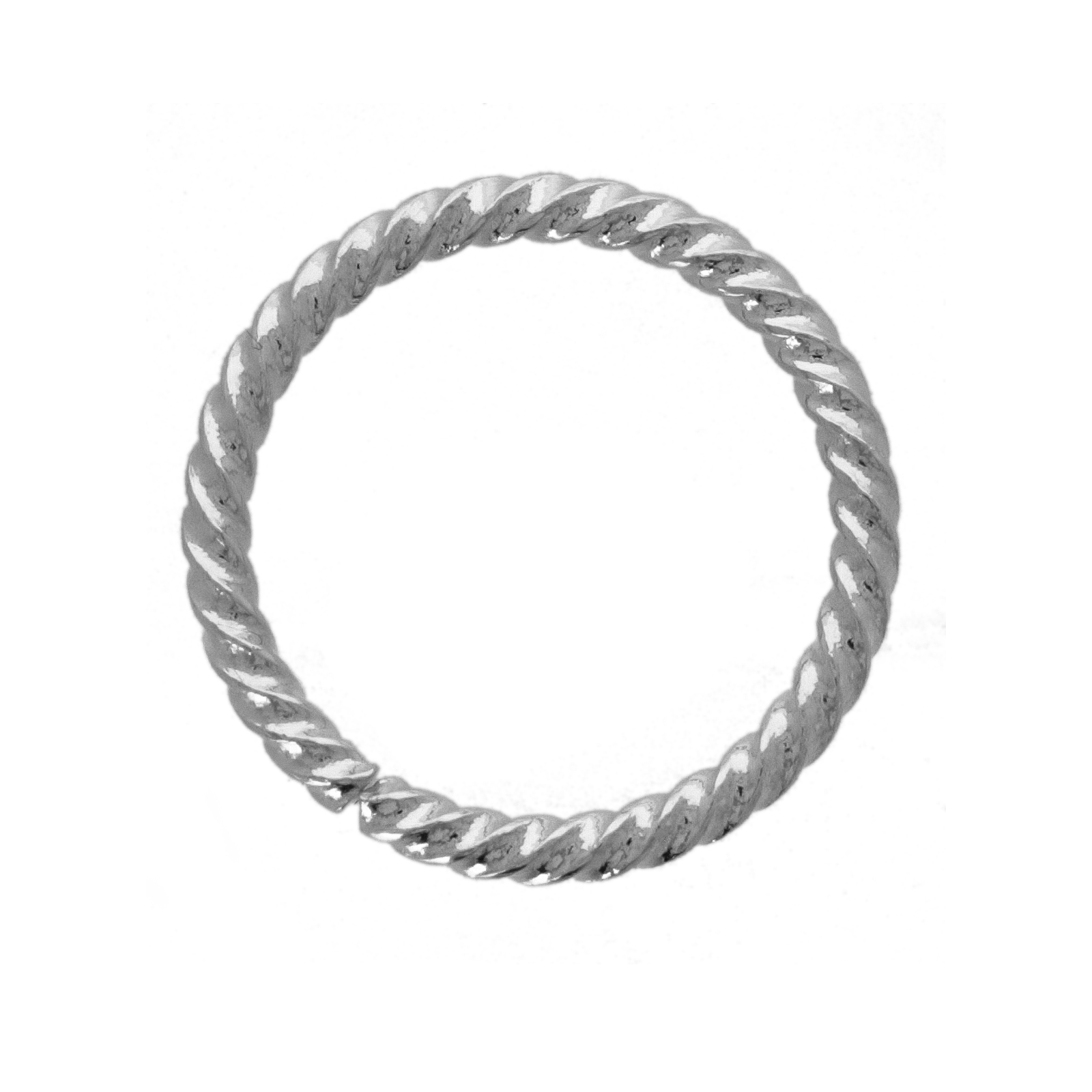 biegeringe rhodium versilbert 15mm - wire 1,6mm | 36st
