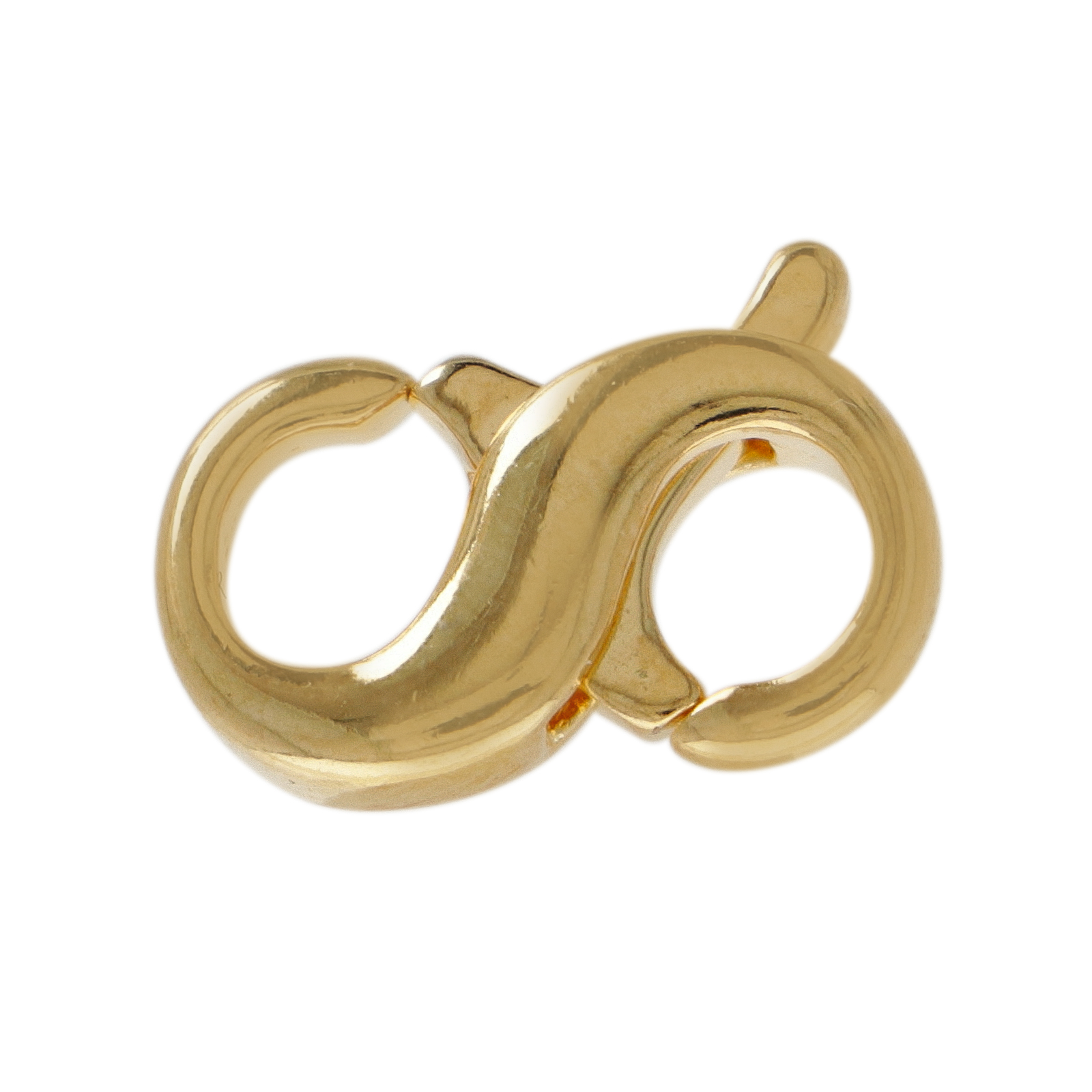 gold plated infinity trigger clasp 15mm | 2pc
