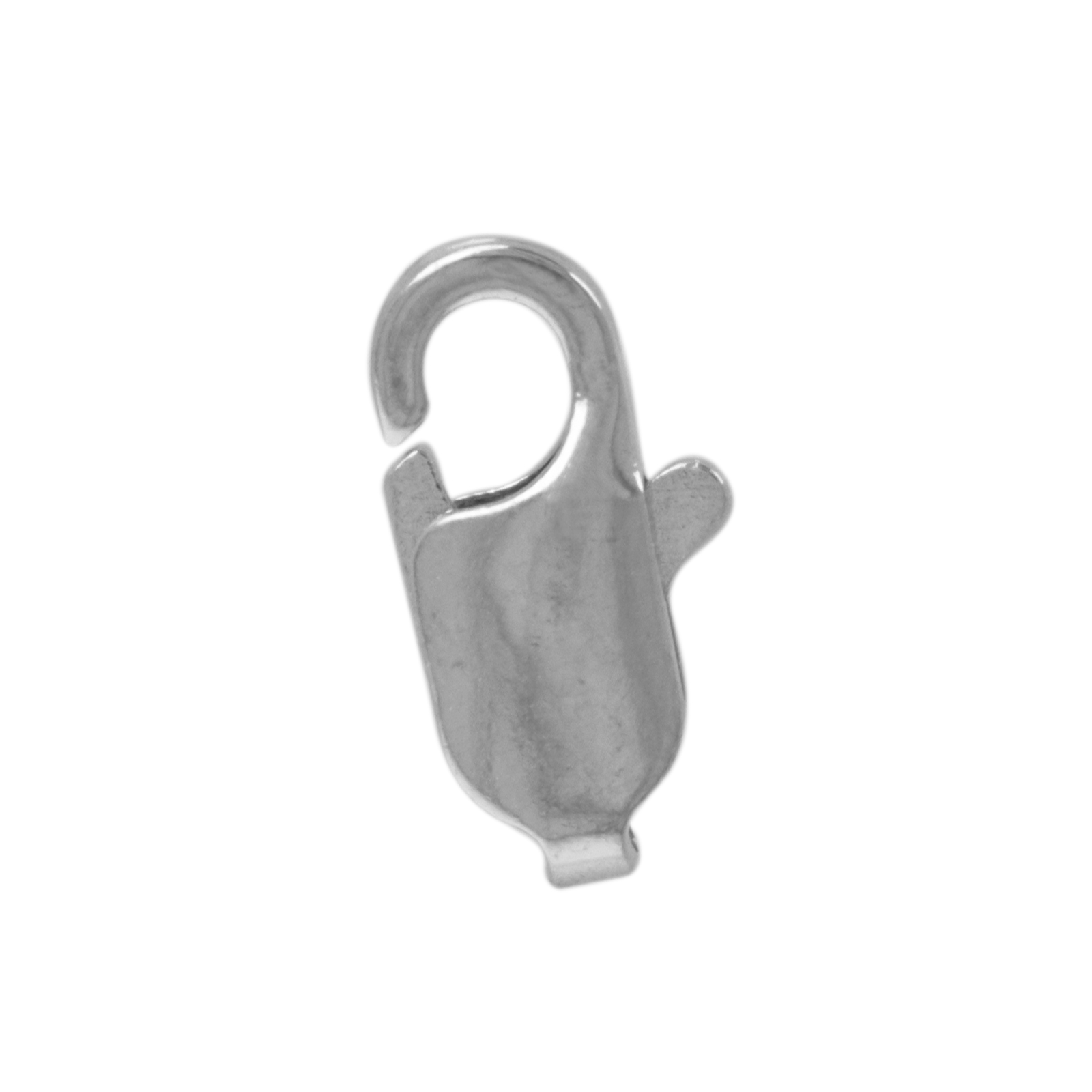 karabinerverschluss rhodium versilbet 12mm | 8st
