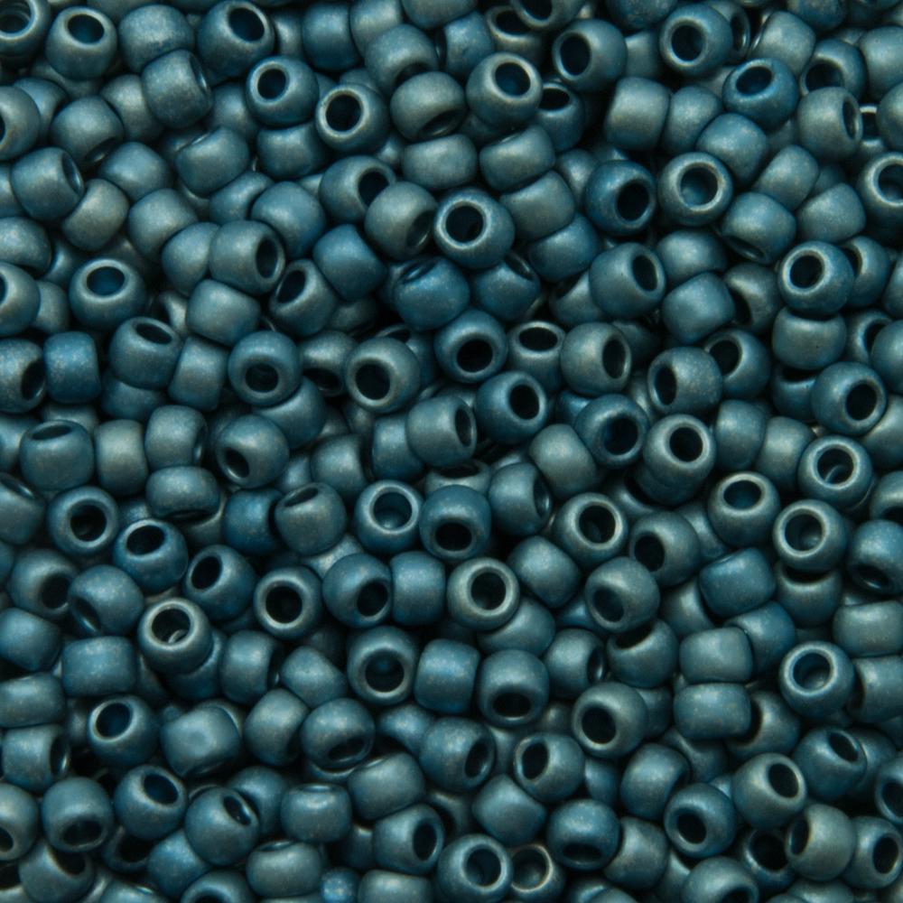 rocaille toho seed beads 8/0 hyger metallic frosted mediterranean blue (511f) | 10gr
