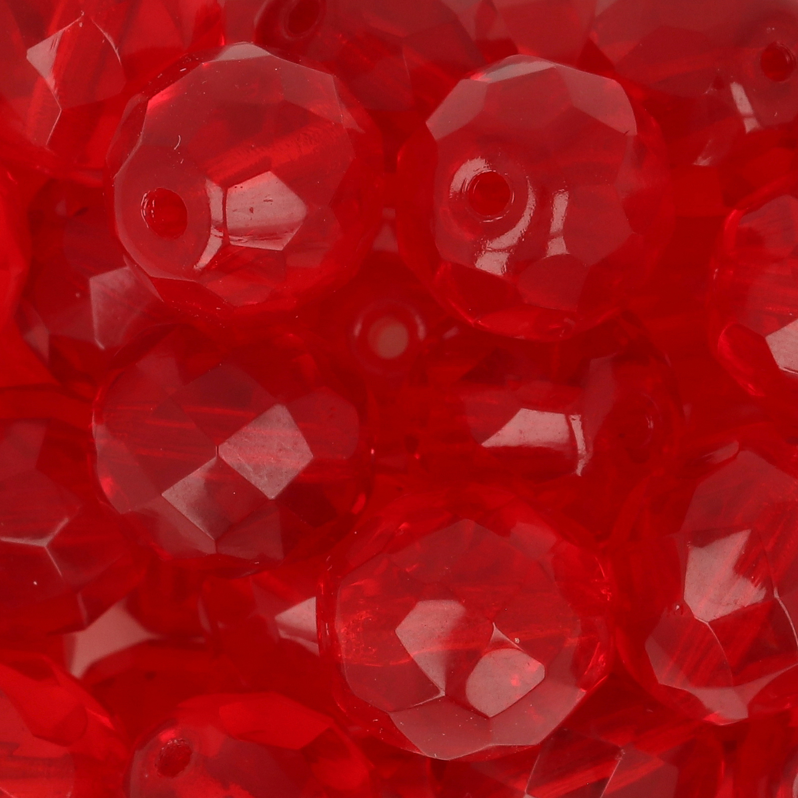 böhmische glasschliffperlen siam ruby 10mm | 10st