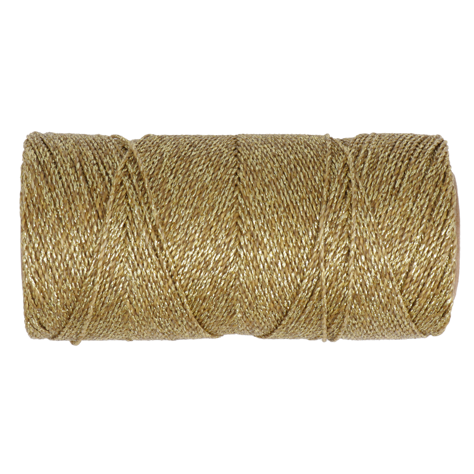 linhasita waxed polyester cord - gold metal (ouro) 1,2mm - 100gr spool (aprox. 164mt) | 1pc