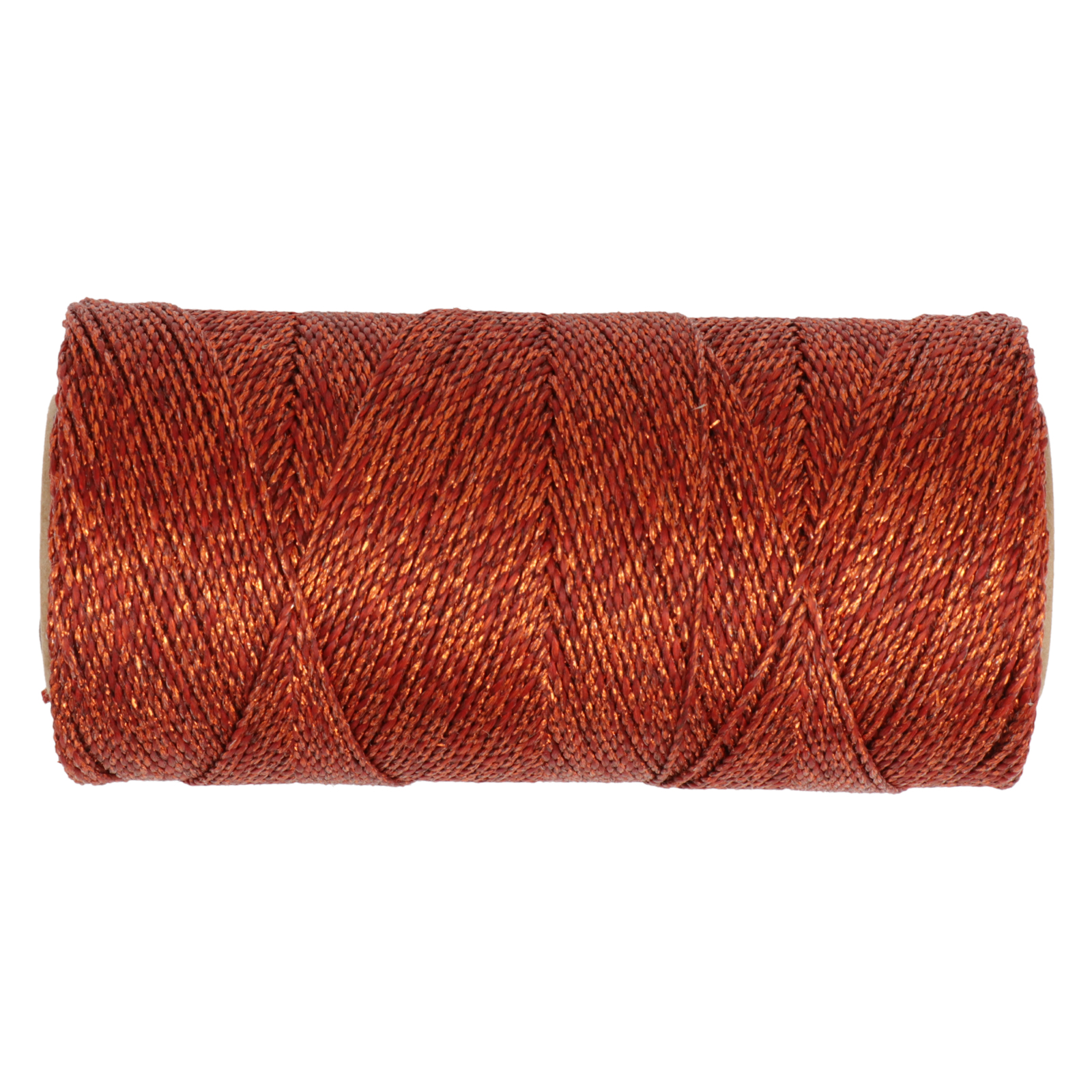 linhasita waxed polyester cord - copper metal (cobre) 1,2mm - 100gr (aprox. 164mt) | 1pc