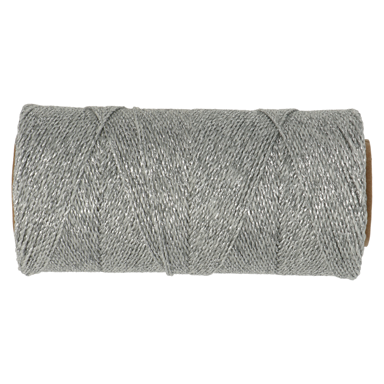 polyester gewachstes garn linhasita - silber metal (prata) 1,2mm - 100gr (aprox. 164mt) | 1st