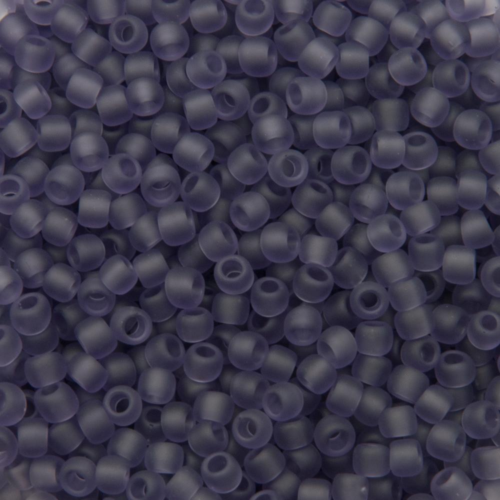 rocaille toho seed beads 8/0 transparent frosted sugar plum (19f) | 10gr