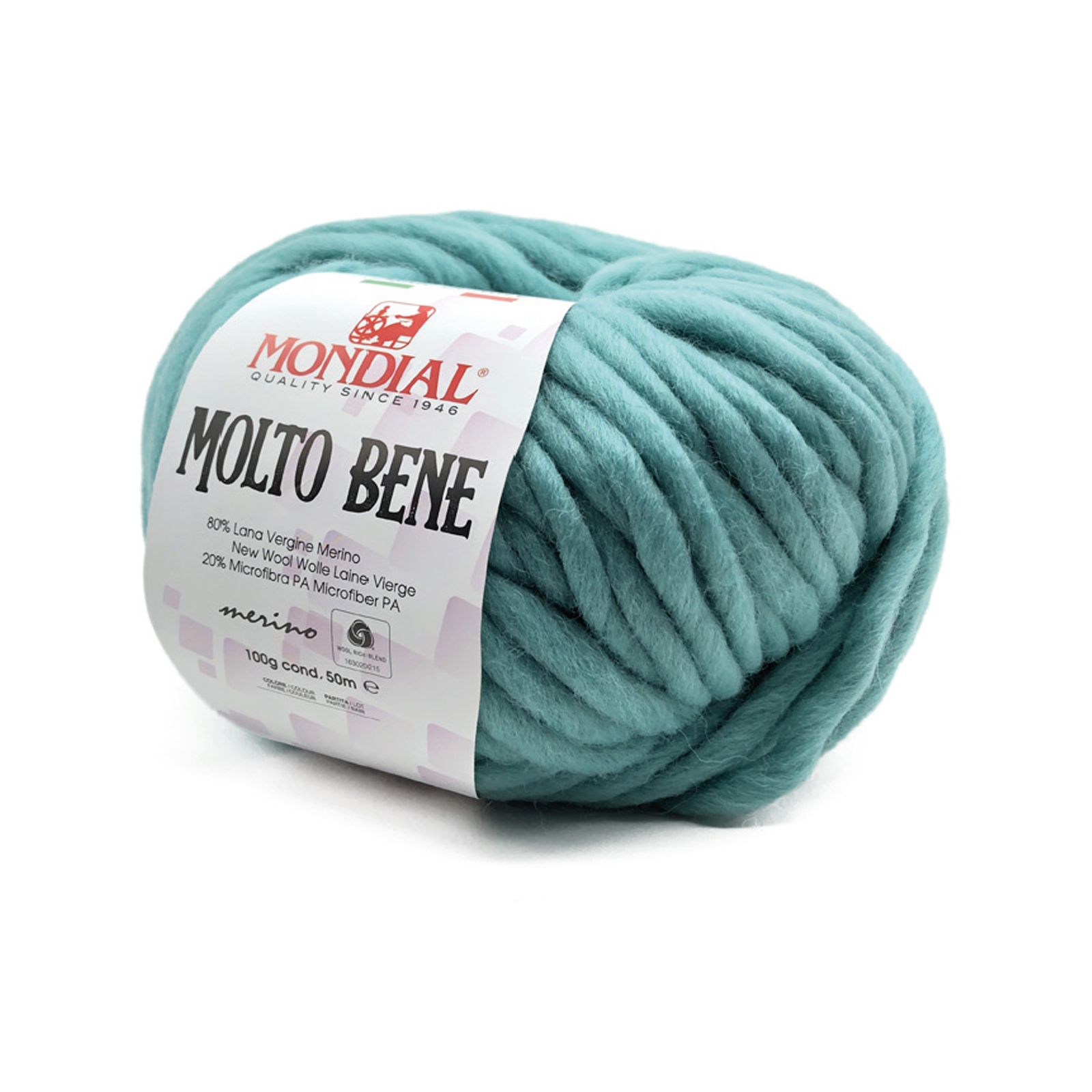 molto bene mondial - aqua (683) - 100gr (50mt) | 1pc