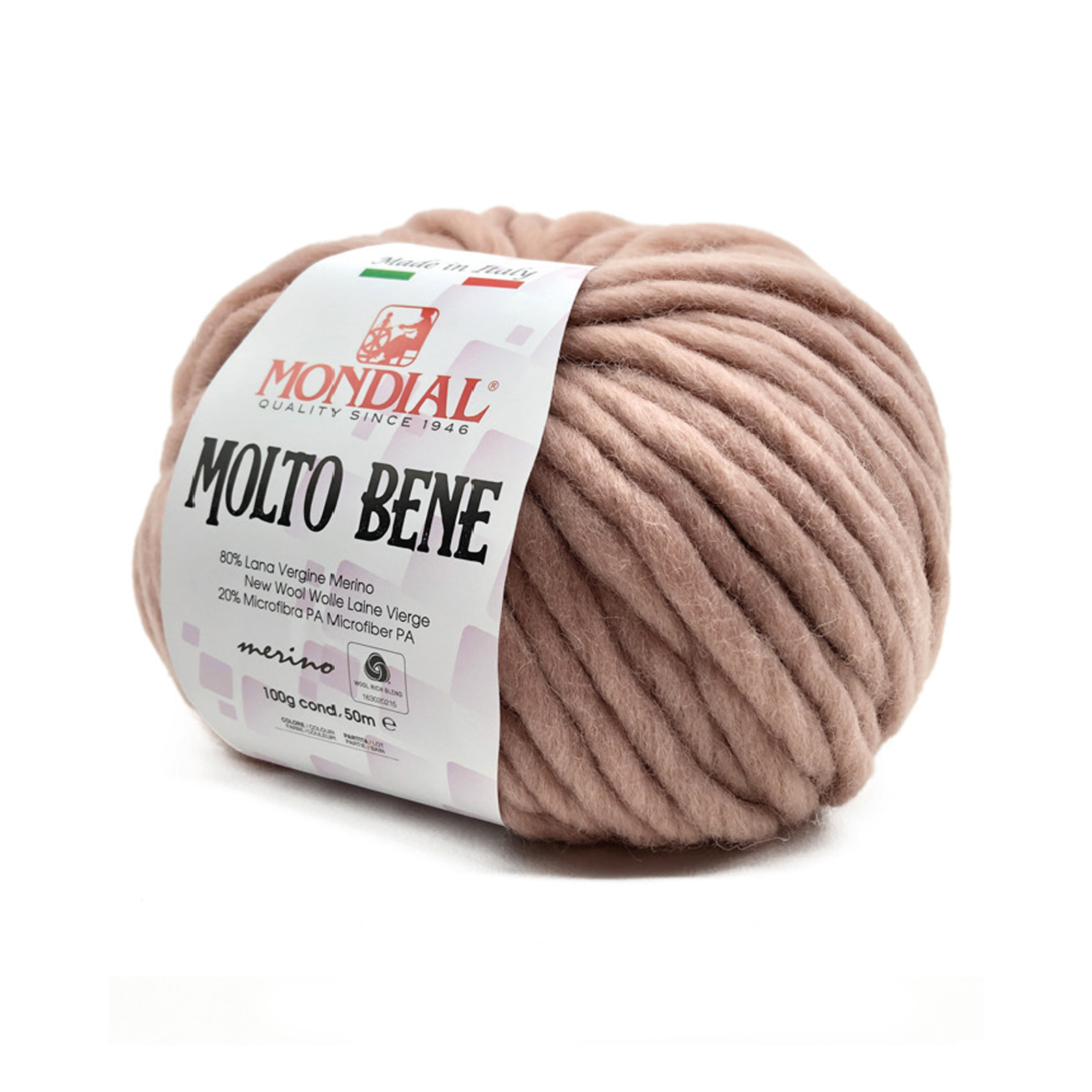 molto bene mondial - rosa (678) - 100gr (50mt) | 1st