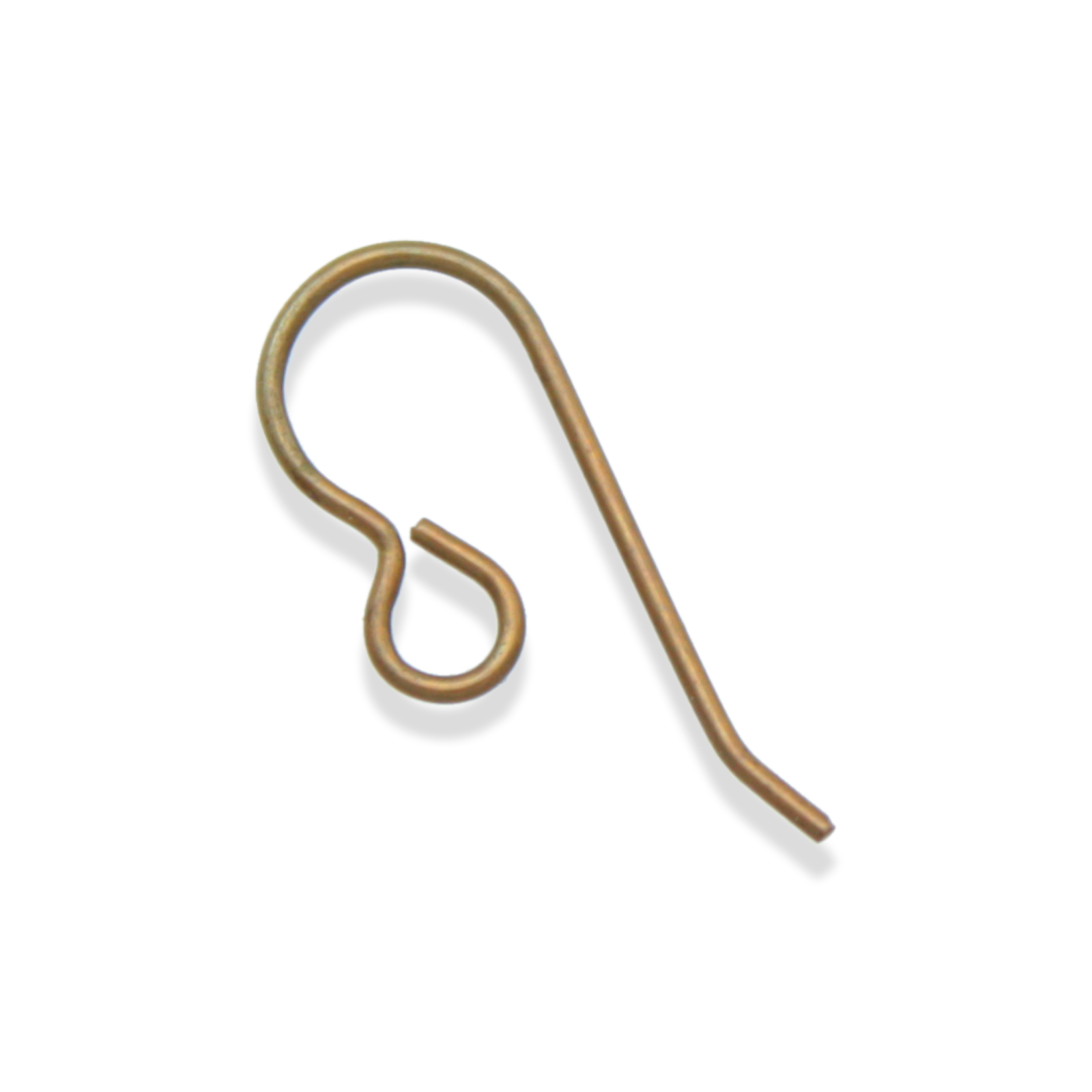vintaj natural brass french earwire 12,5mm | 2pc