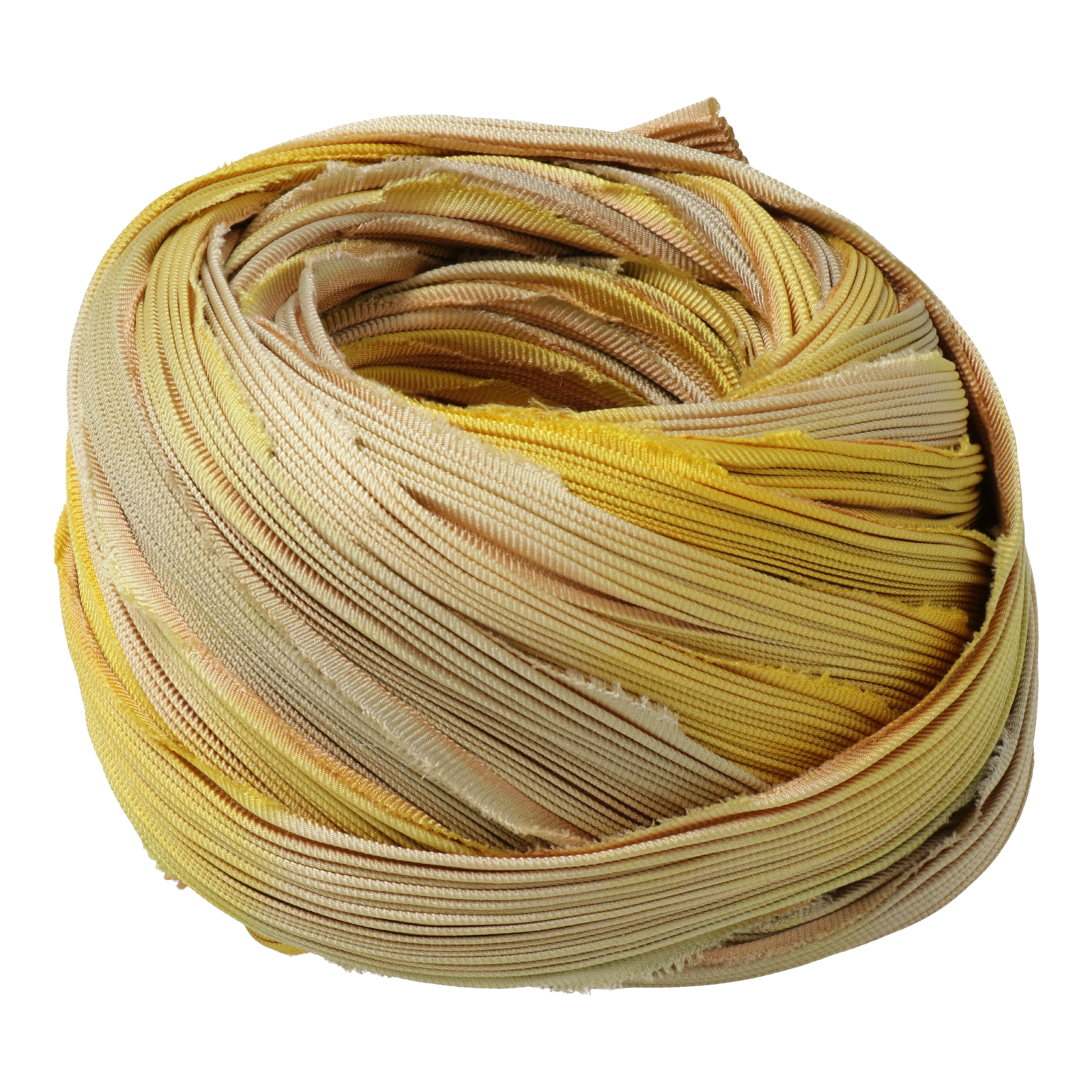 silk shibori ribbon - summer yellow | 10cm