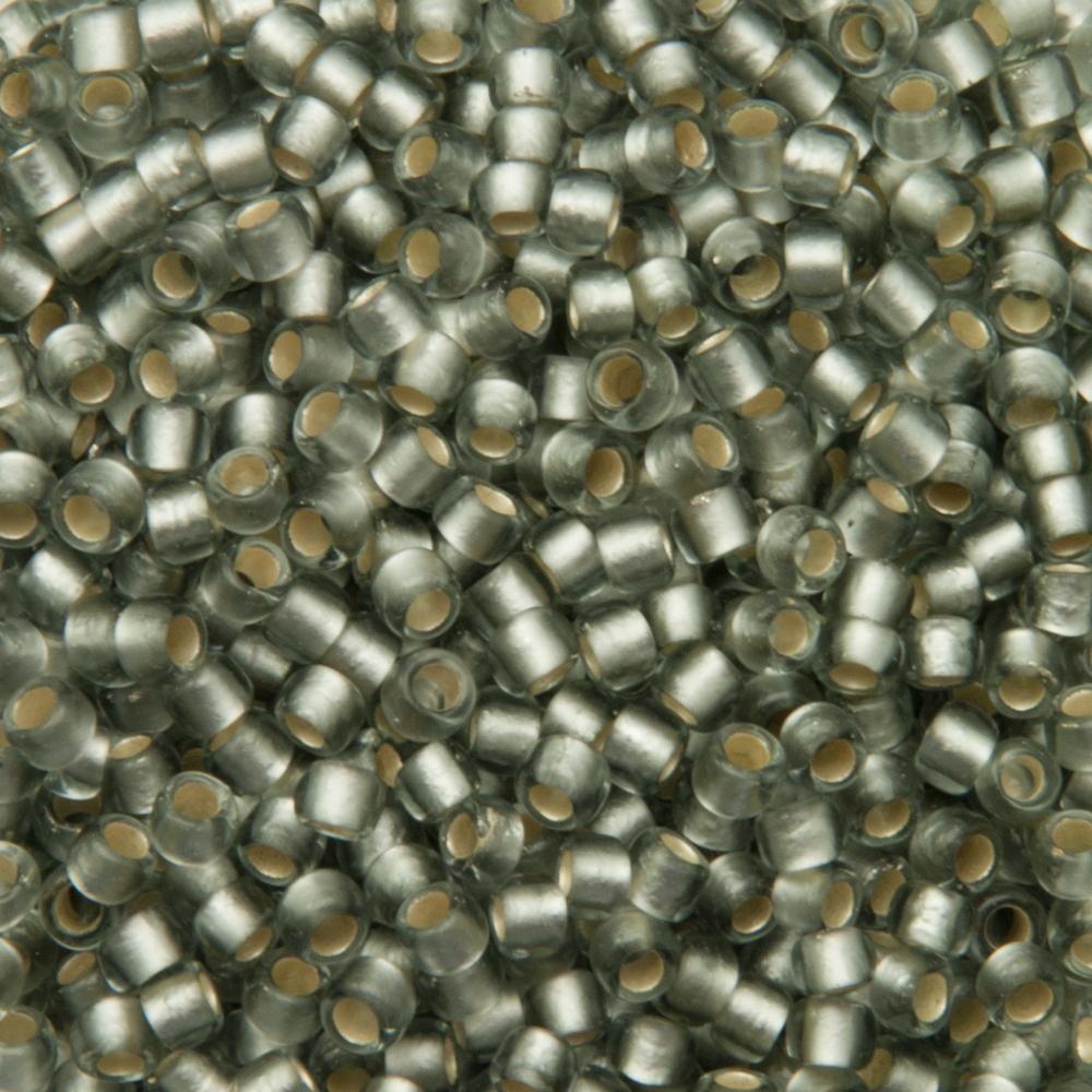 saatperlen toho 8/0 silver-lined frosted black diamond (29af) | 10gr