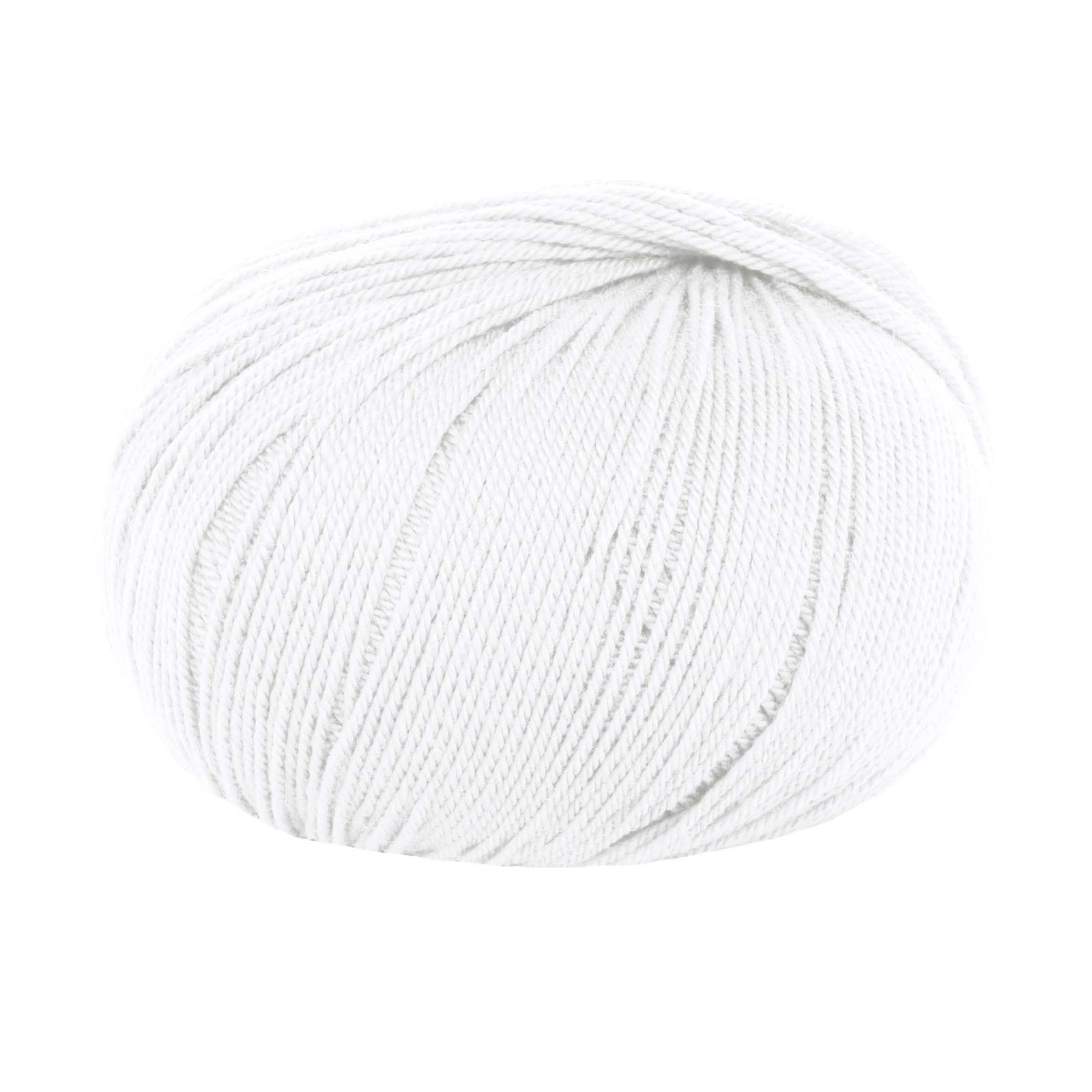 lana gatto perlata d'australia - white (8000) - 50gr (233mt) | 1pc