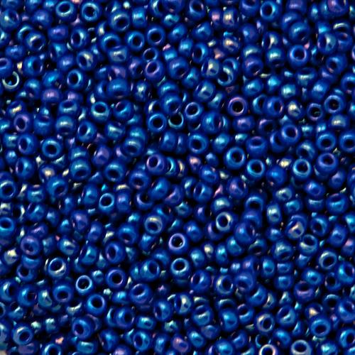 miyuki rocailles 11/0 - opaque royal blue ab (1945) | 10gr