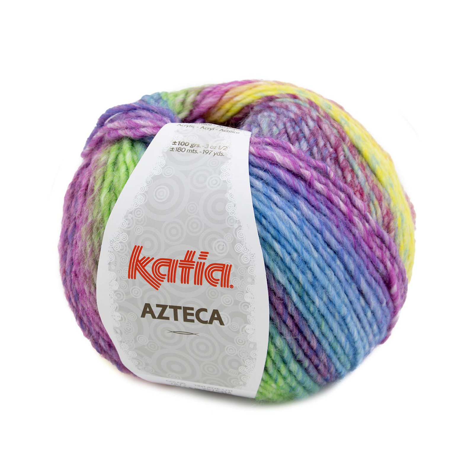 katia azteca - orange/fuchsia/grün/blau (7871) - 100gr (180mt) | 1st