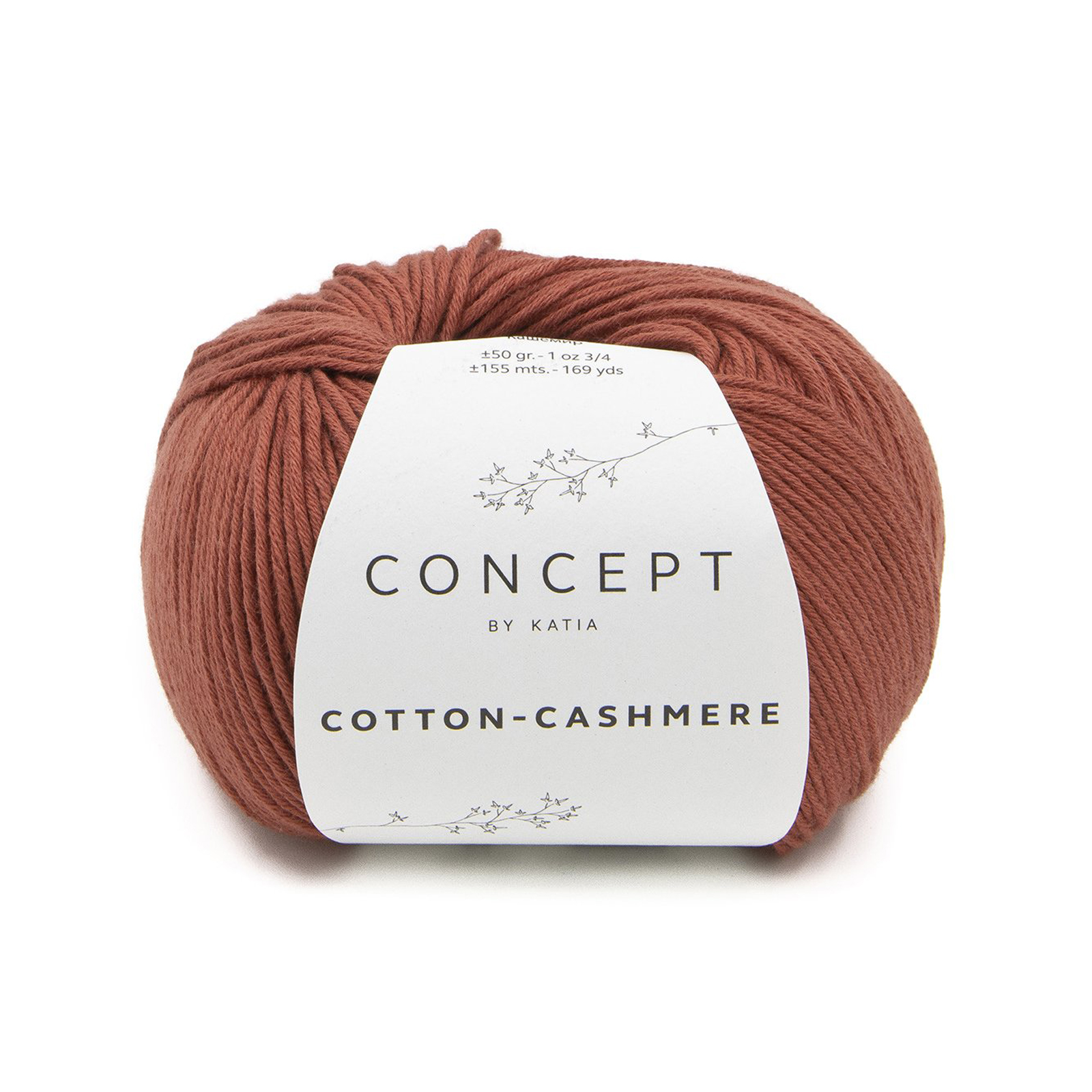 katia cotton cashmere - red (74) - 50gr (155mt) | 1pc