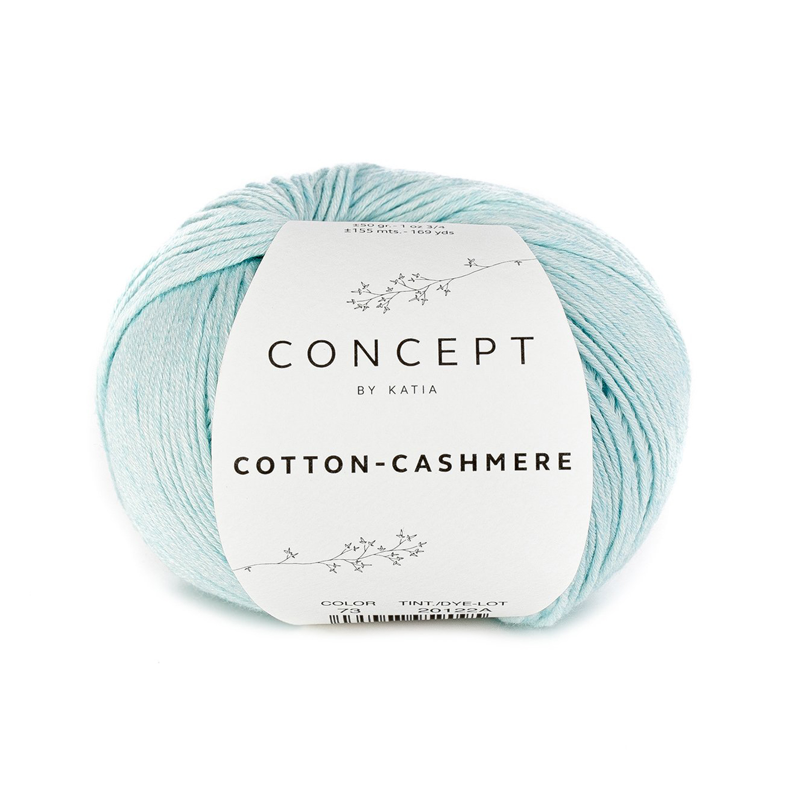 katia cotton cashmere - blue (73) - 50gr (155mt) | 1pc