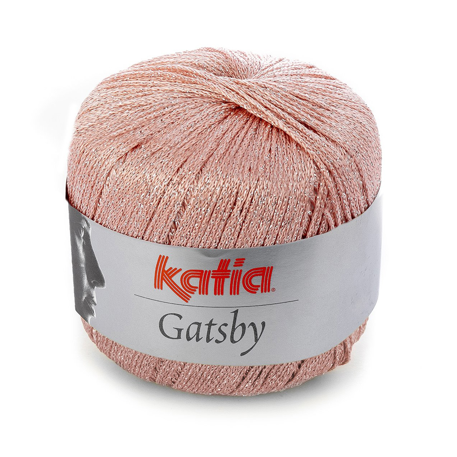 katia gatsby - salmon/silver (53) - 50gr (118mt) | 1pc
