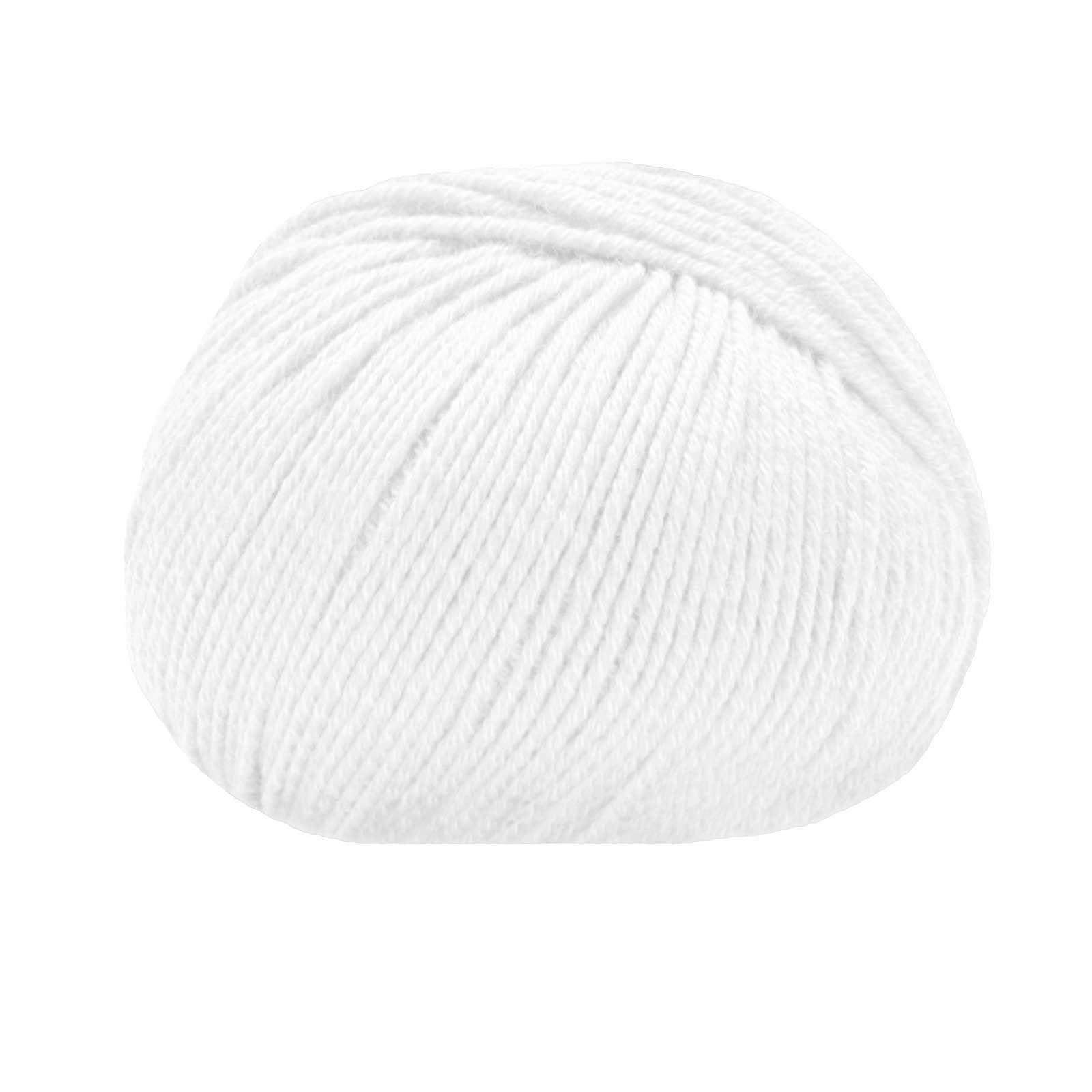 lana gatto merinocot - white (10001) - 50gr (125mt) | 1pc