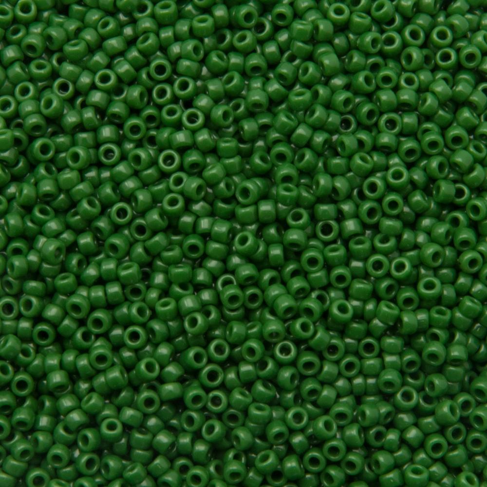 saatperlen toho 15/0 opaque pine green (47h) | 10gr