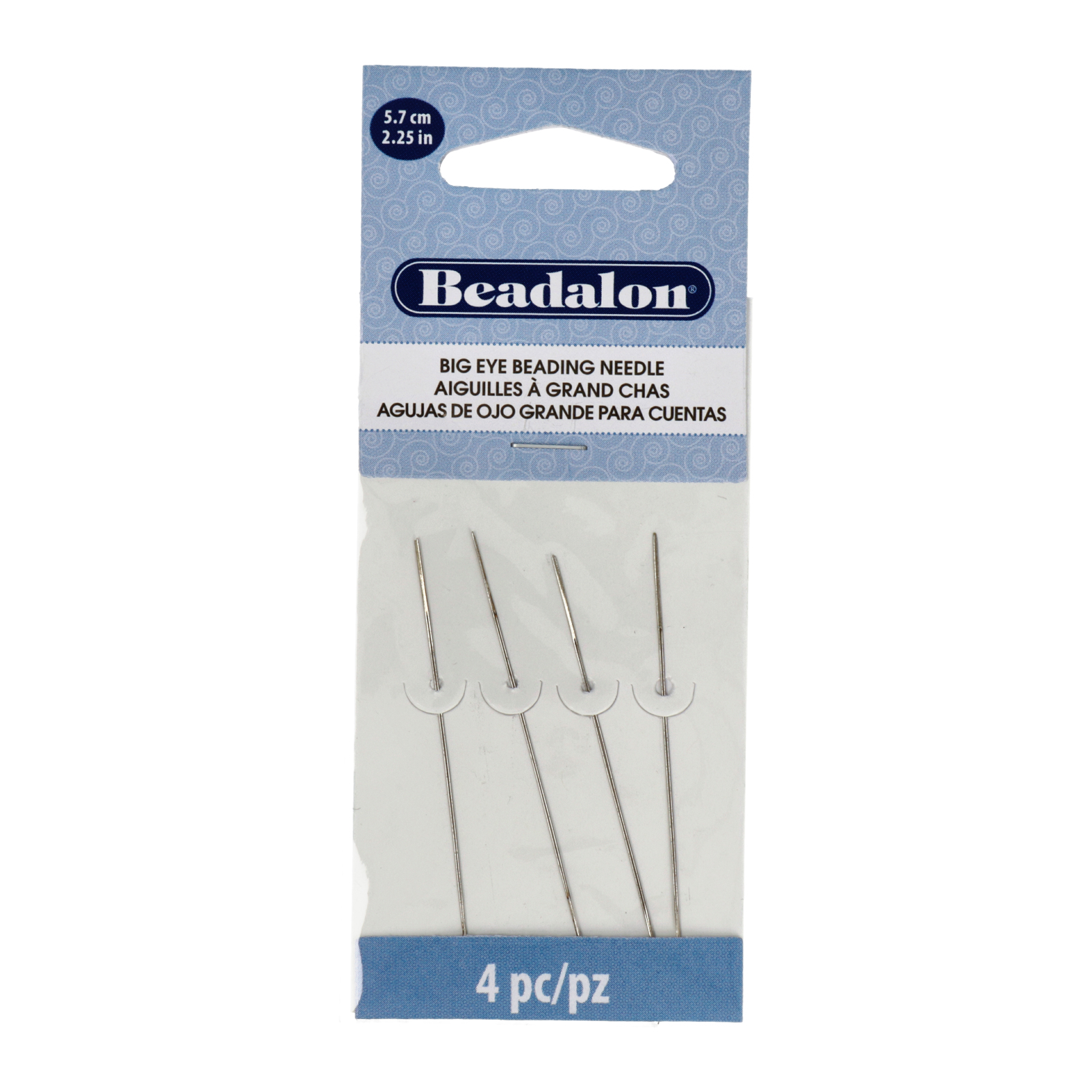 beading eye needles medium 57mm - 4pc | 1pc