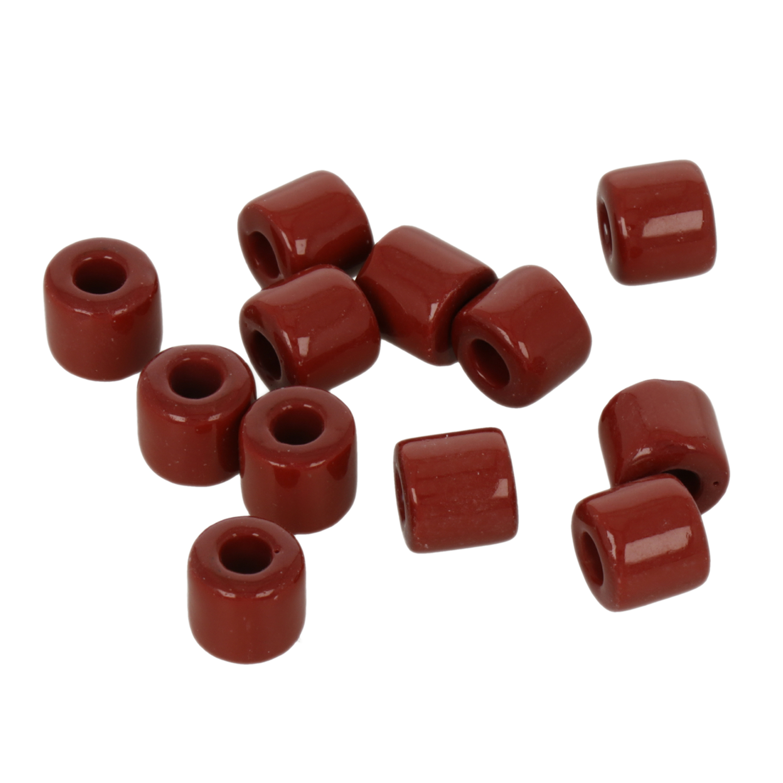 perlen rola preciosa opaque brown 7,2mm | 20gr