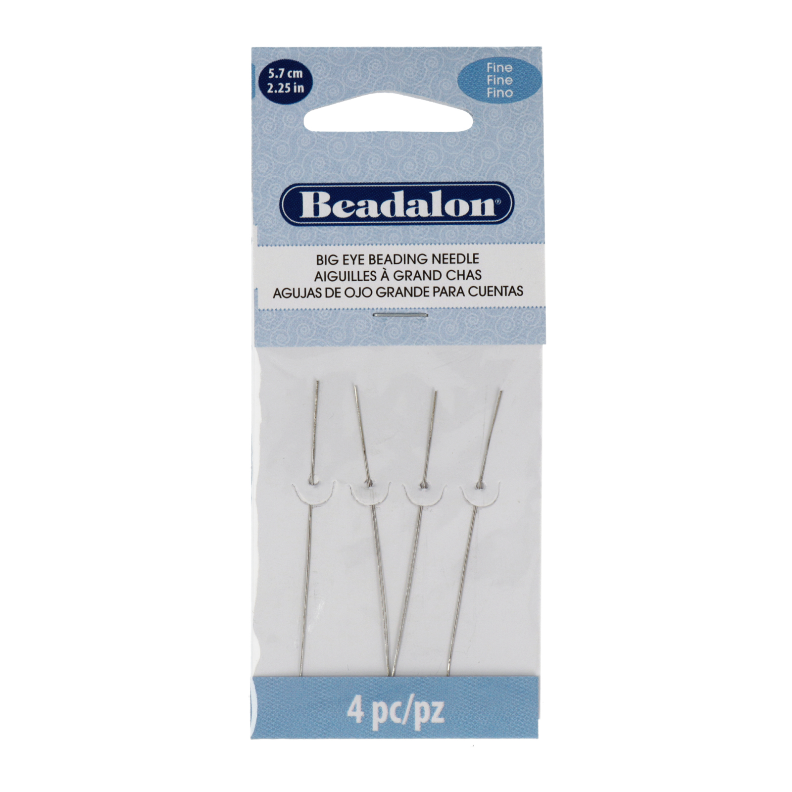 beading eye needles fine 57mm - 4pc | 1pc