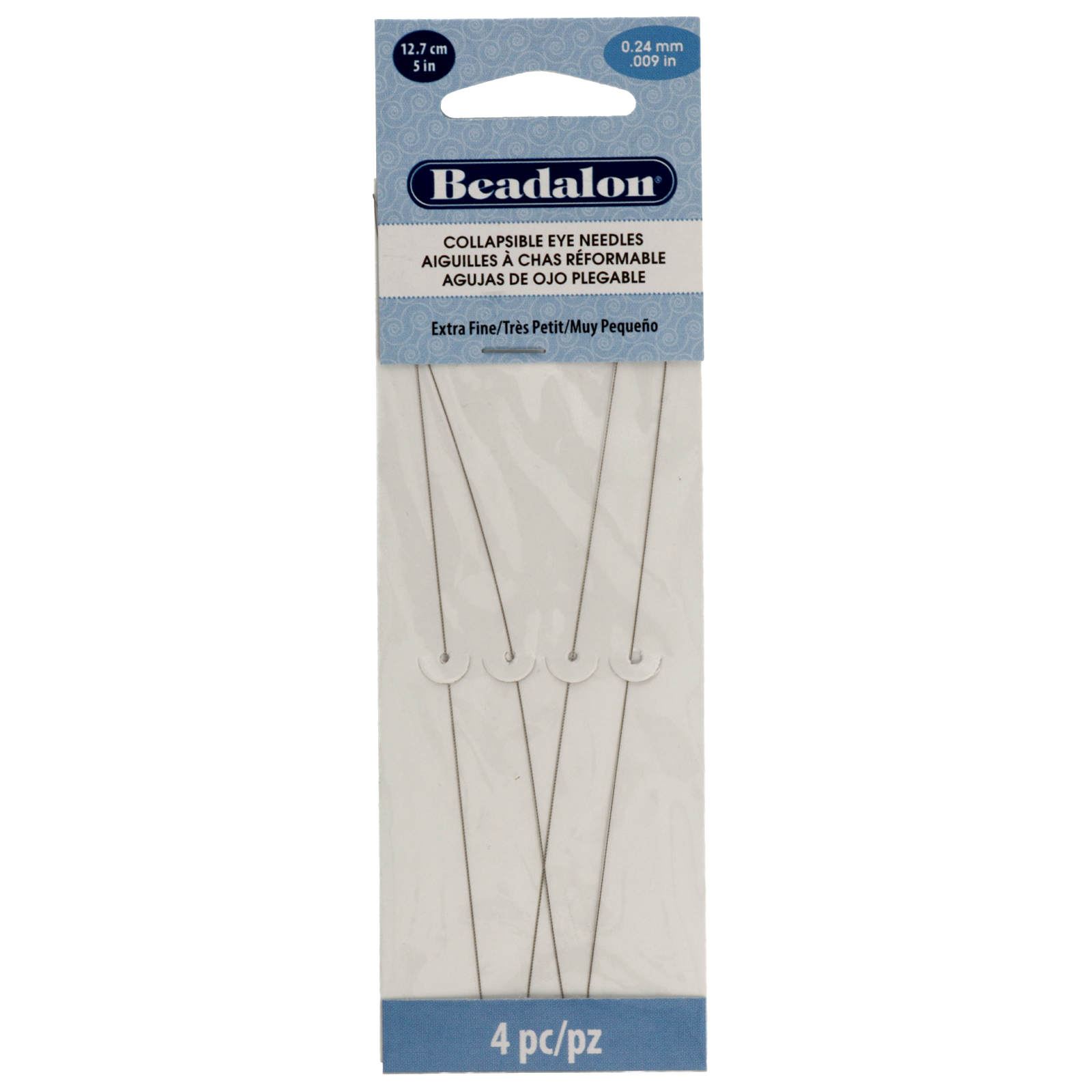collapsible eye needle extra fine 127mm - 4pc | 1pc