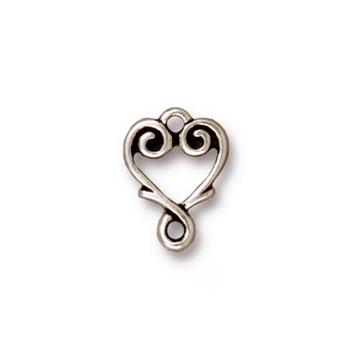 zwischenteil antik versilbert 13x9mm | 2st