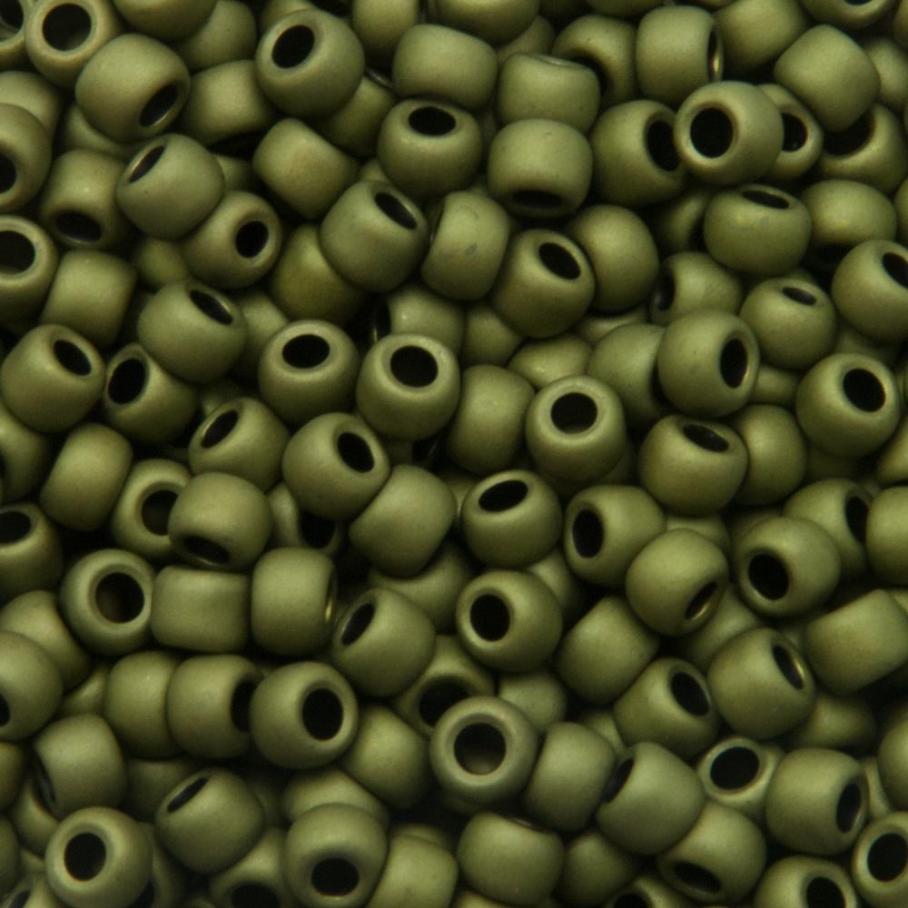 saatperlen toho 6/0 matte color dark olivine (617) | 10gr