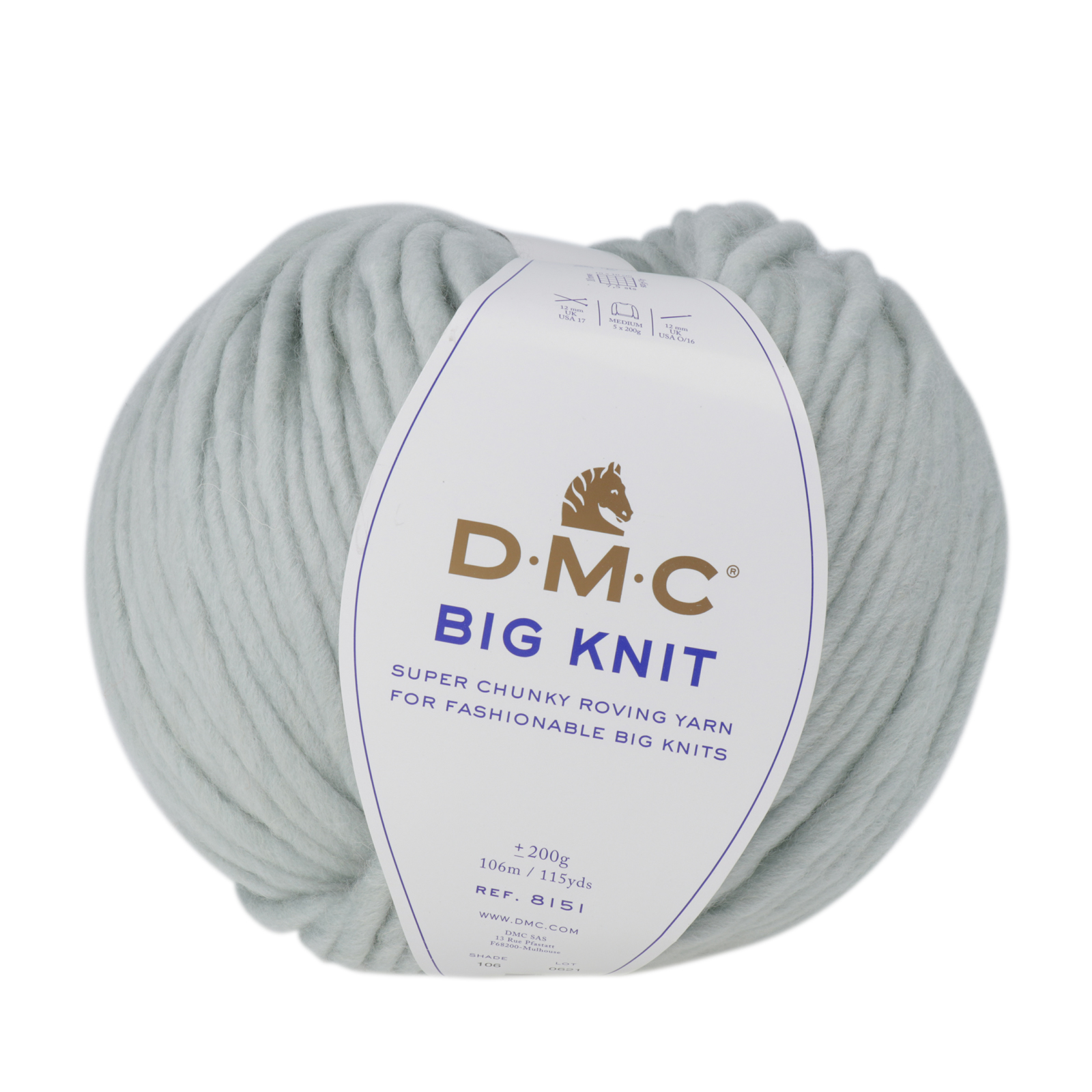 dmc big knit - glacial blue (106) - 200gr (106mt) | 1pc