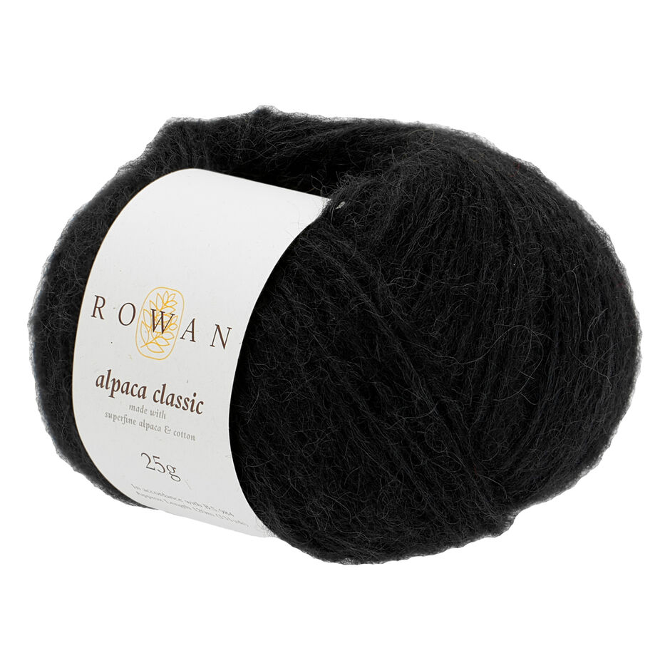 alpaca classic rowan - noir (103) - 25gr (120mt) | 1pc