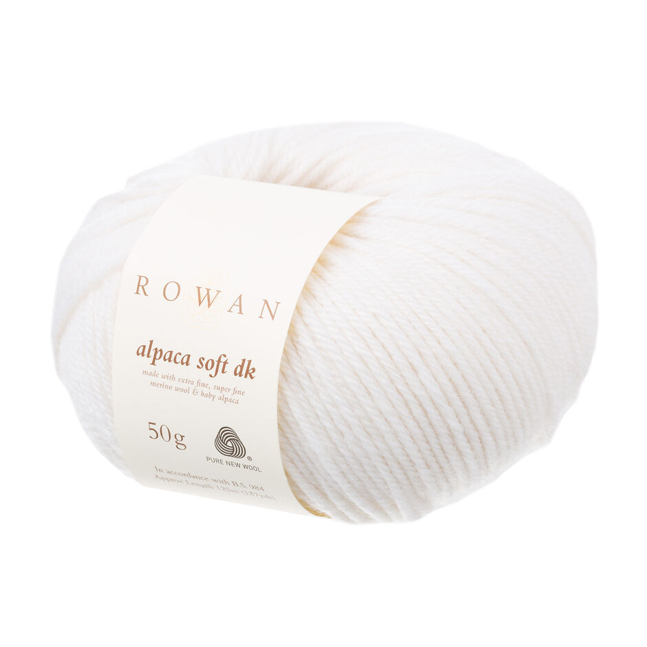alpaca soft dk rowan - simply white (201) - 50gr (125mt) | 1pc