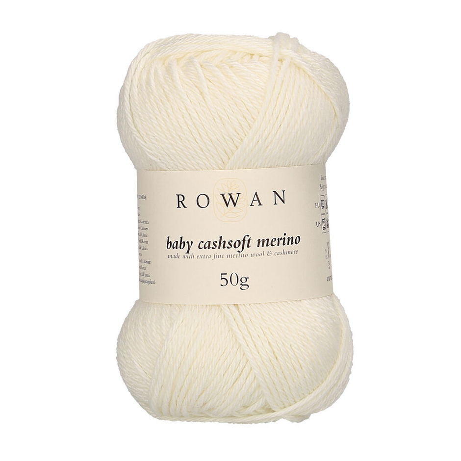 baby cashsoft merino rowan - snowflake (101) - 50gr (130mt) | 1pc