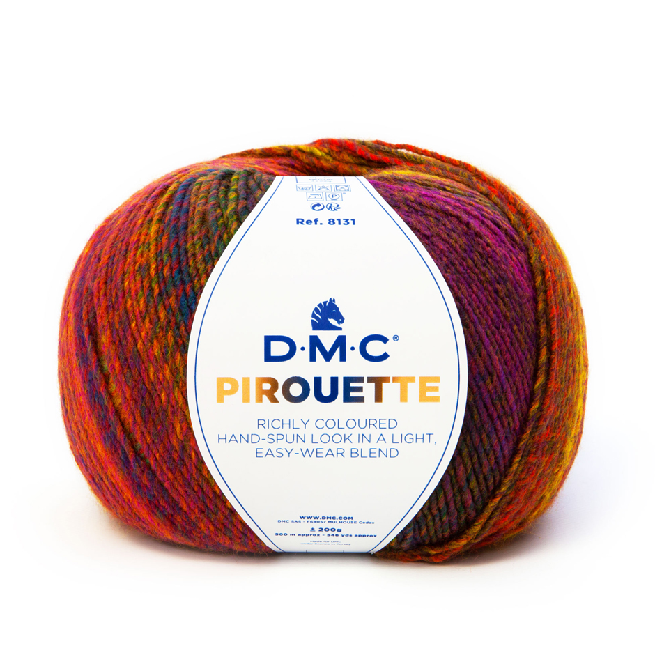 dmc pirouette - rot/orange (843) - 200gr (500mt) | 1st