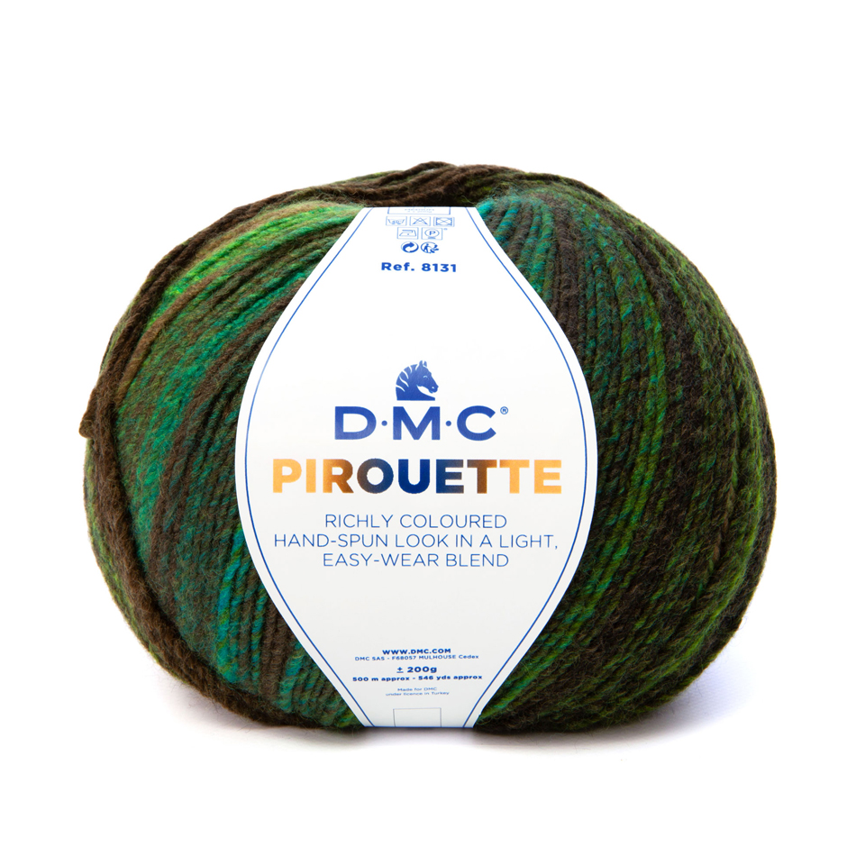 dmc pirouette - green (845) - 200gr (500mt) | 1pc