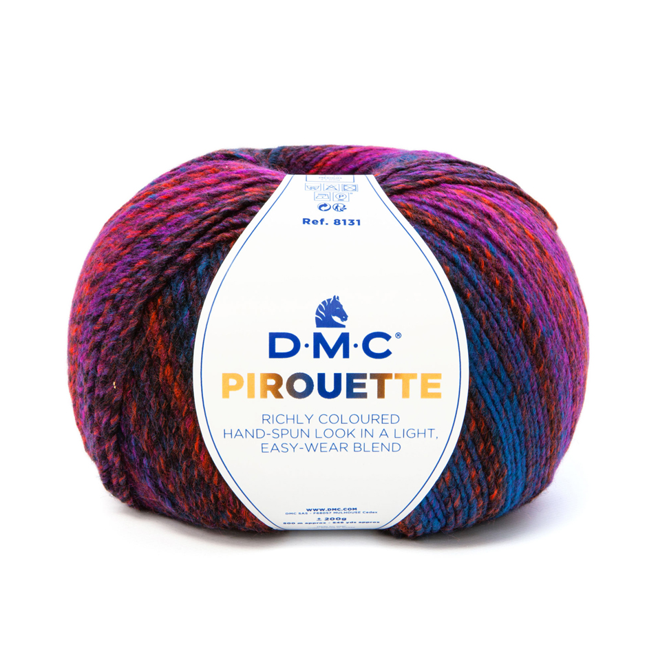 dmc pirouette - fuchsia/purple (847) - 200gr (500mt) | 1pc