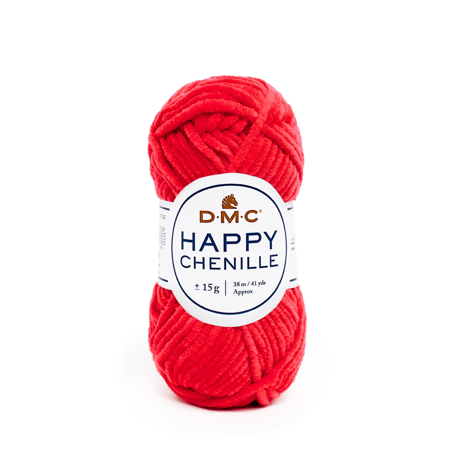 happy chenille dmc - rot (34) - 15gr (38mt) | 1st