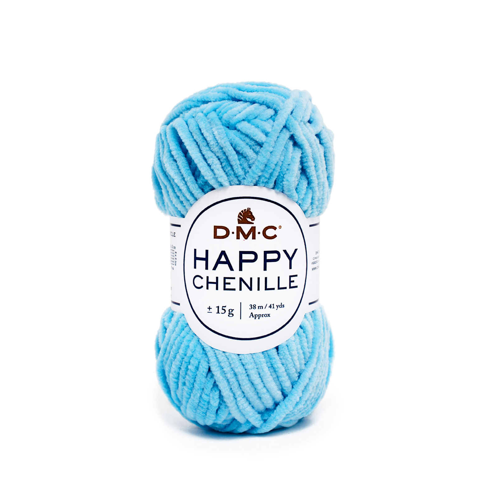 happy chenille dmc - blue turquoise (17) - 15gr (38mt) | 1pc