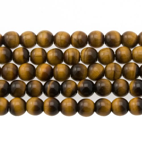 tigerauge braun glatt runde 6mm | strang 38/40cm