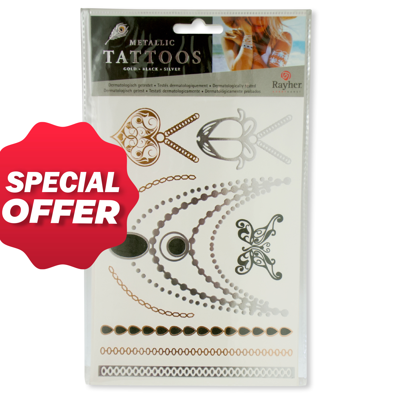 jewlery art tatoo - street look temporary tatoo | 1pc