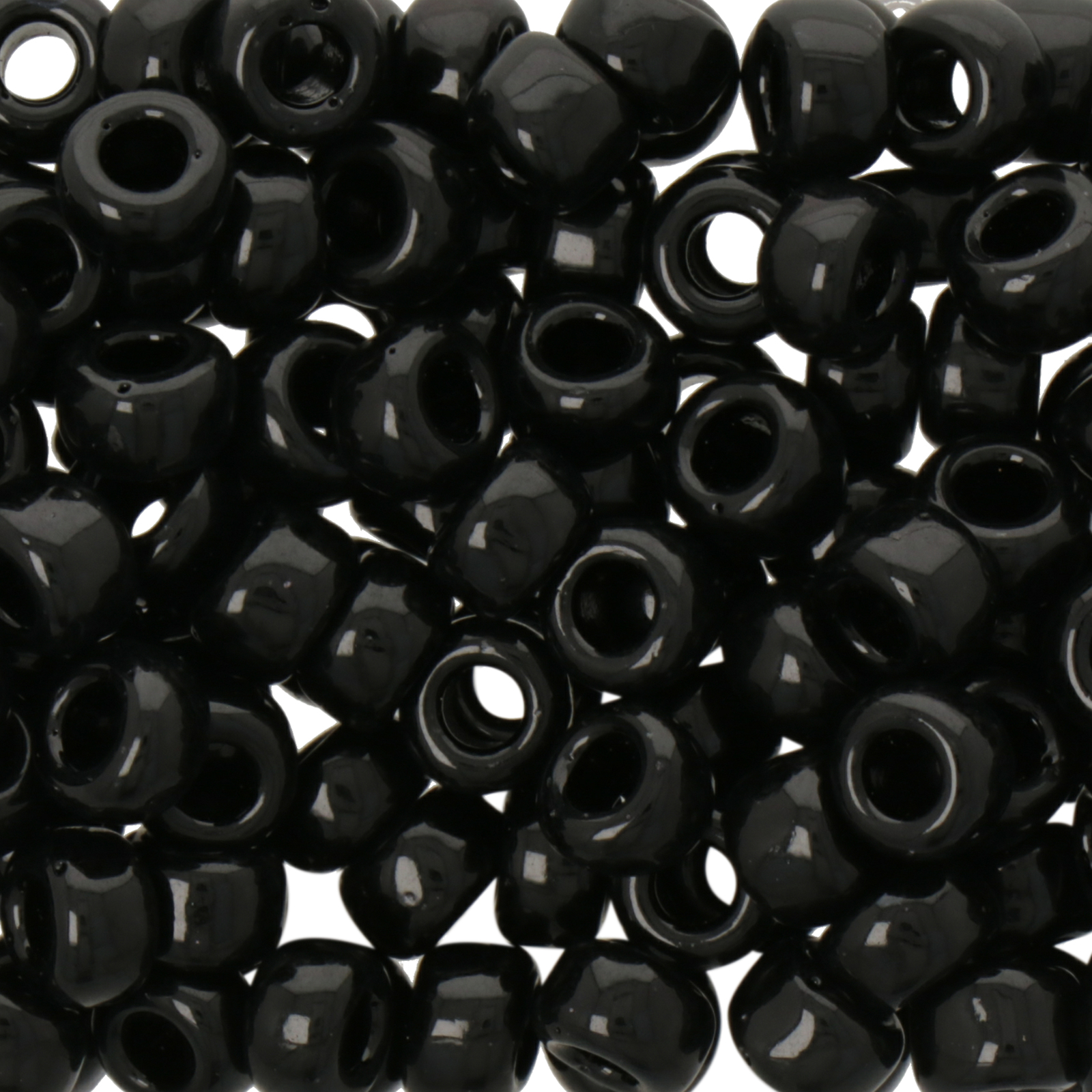 miyuki rocailles 5/0 - opaque black (401) | 10gr
