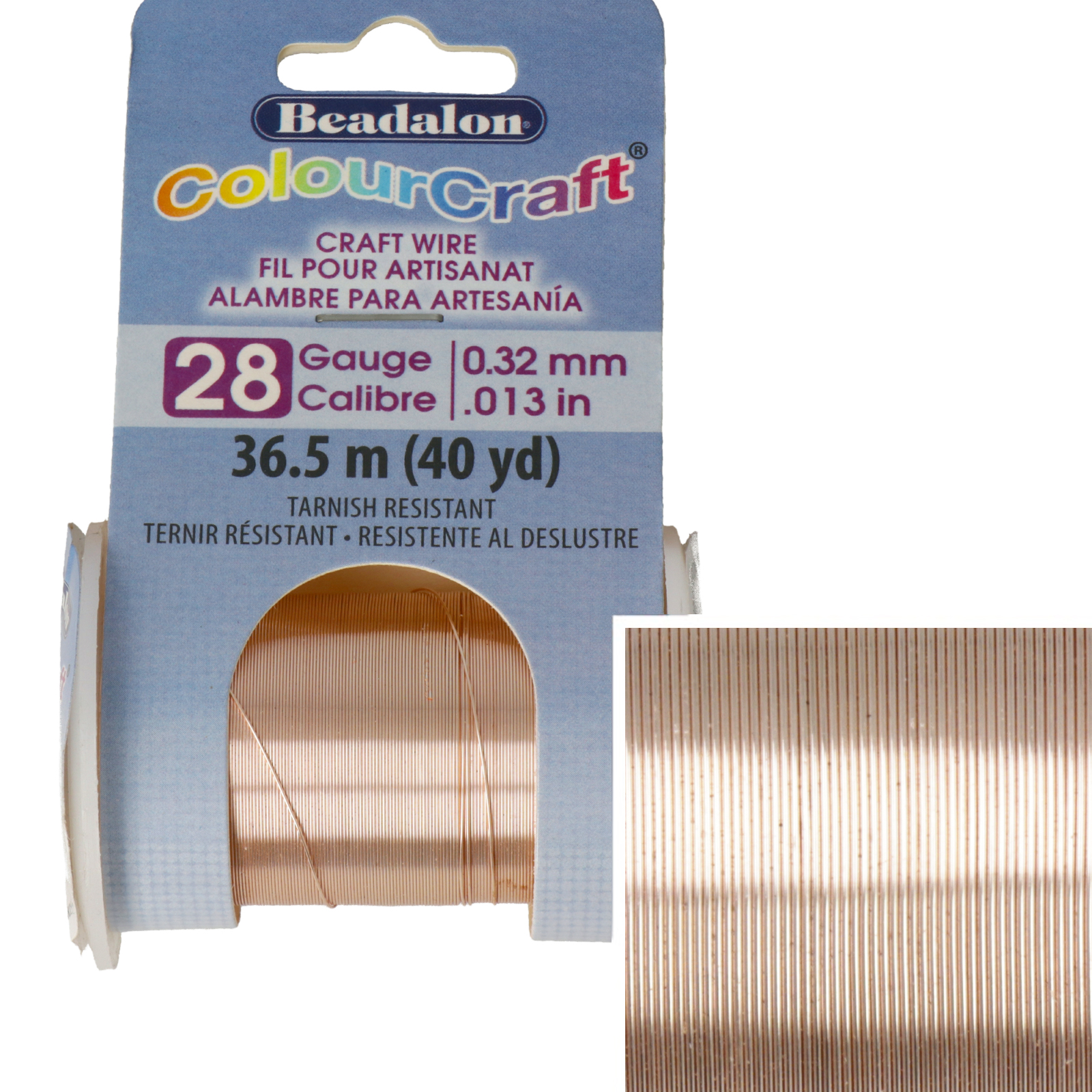 rose gold colourcraft - diameter 0,32mm - 36,5mt spool | 1pc