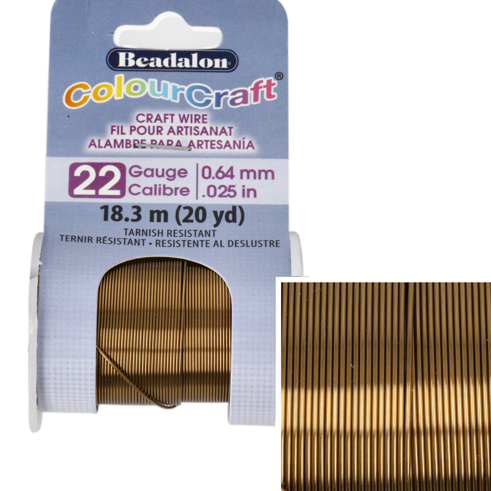 vintage bronze colourcraft - diameter 0,64mm - 18,3mt spool | 1pc