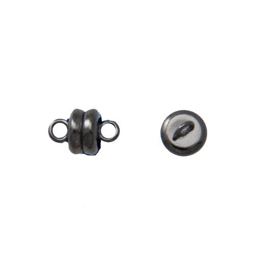 gunmetal magnetic clasp 6x4mm | 1pc