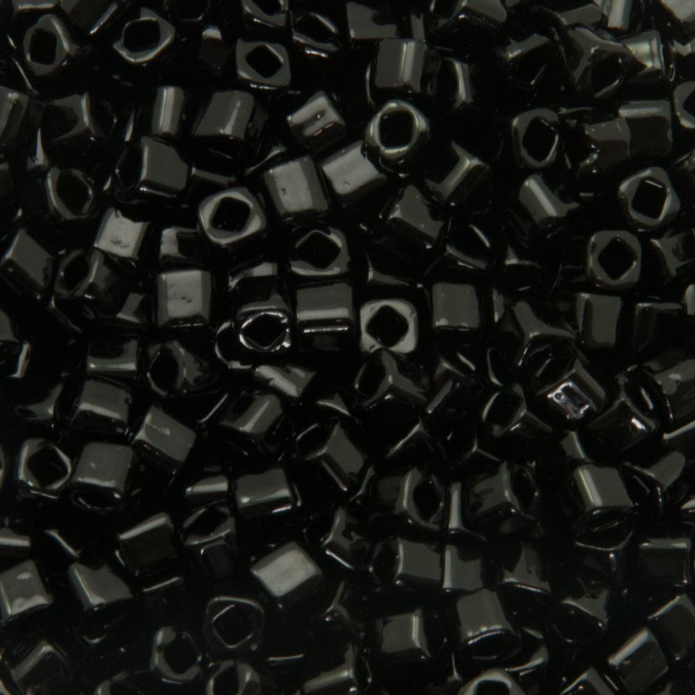 cube toho beads 3mm - opaque jet (49) | 10gr