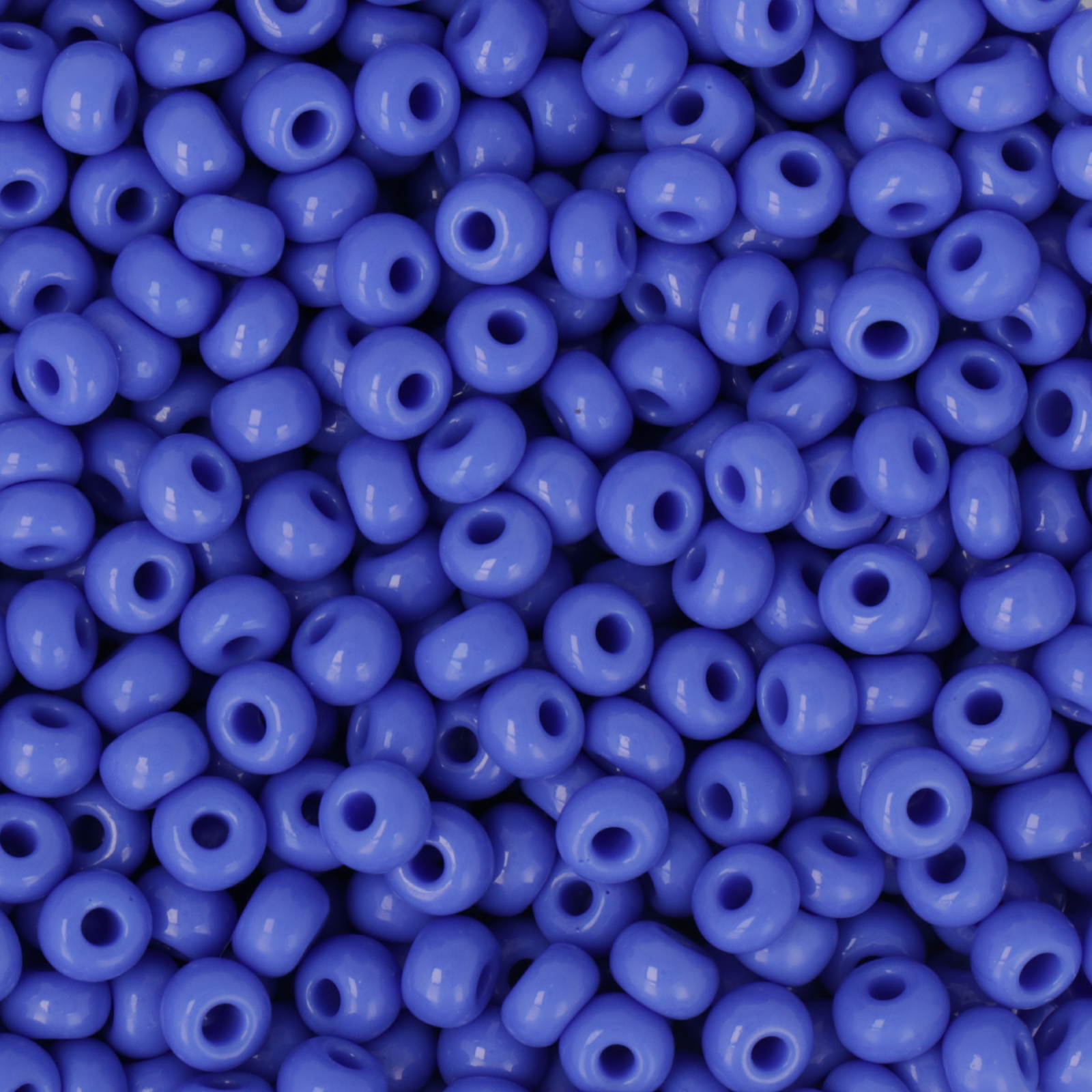 preciosa seed bead rocailles 4/0 opaque medium blue | 20gr